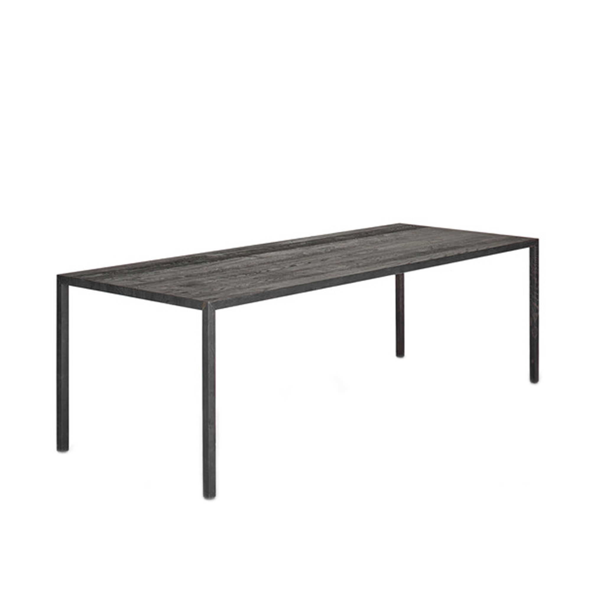 MDF Italia - Tense Material Table, 90x200, Carbonized Wood - Matbord