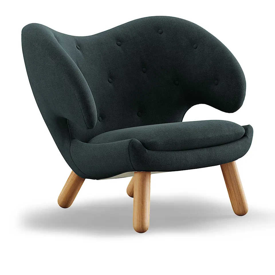 Pelican fåtölj Dark oiled oak