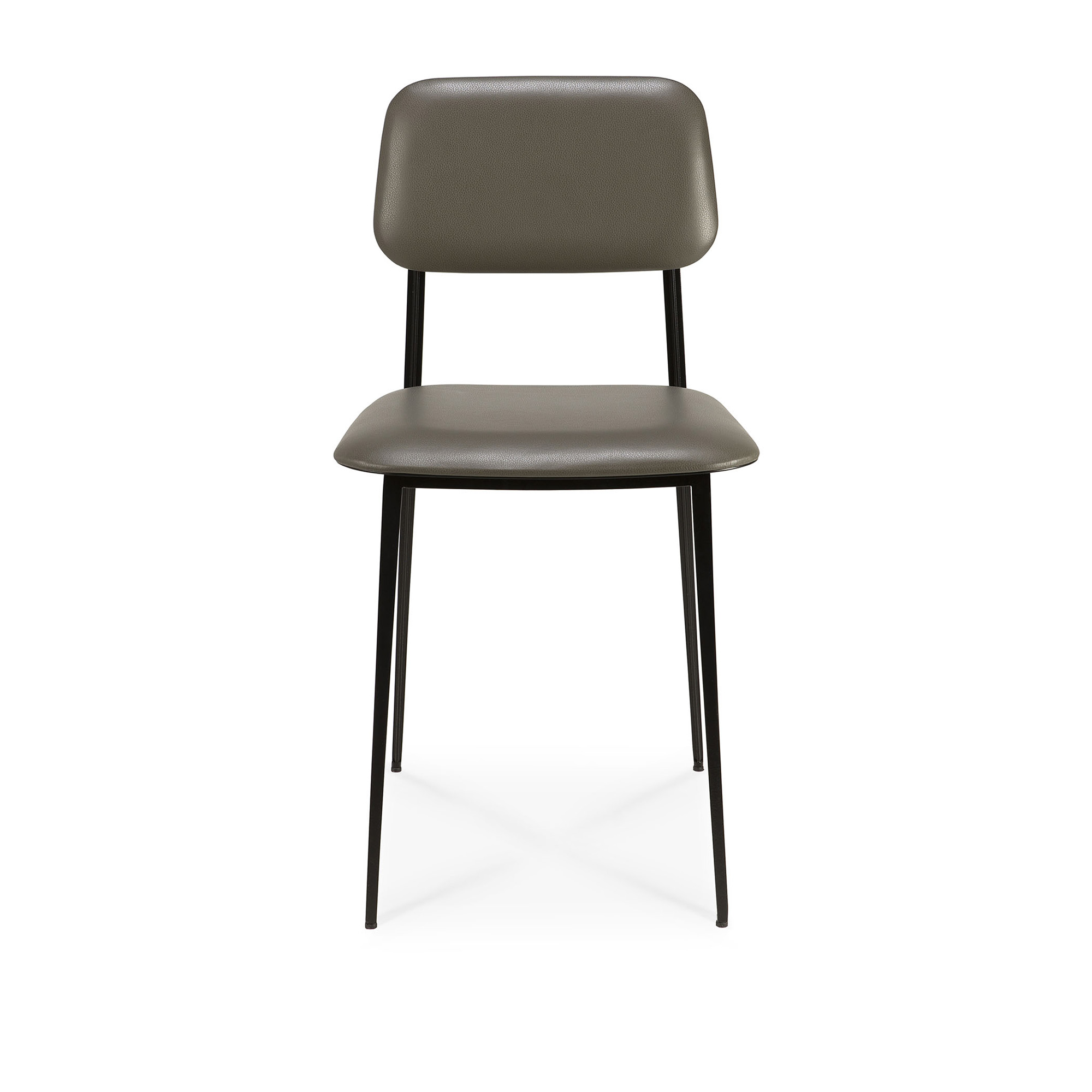 Ethnicraft - DC Dining Olive Green Leather - Matstolar - Djordje Cukanovic - Läder/Metall