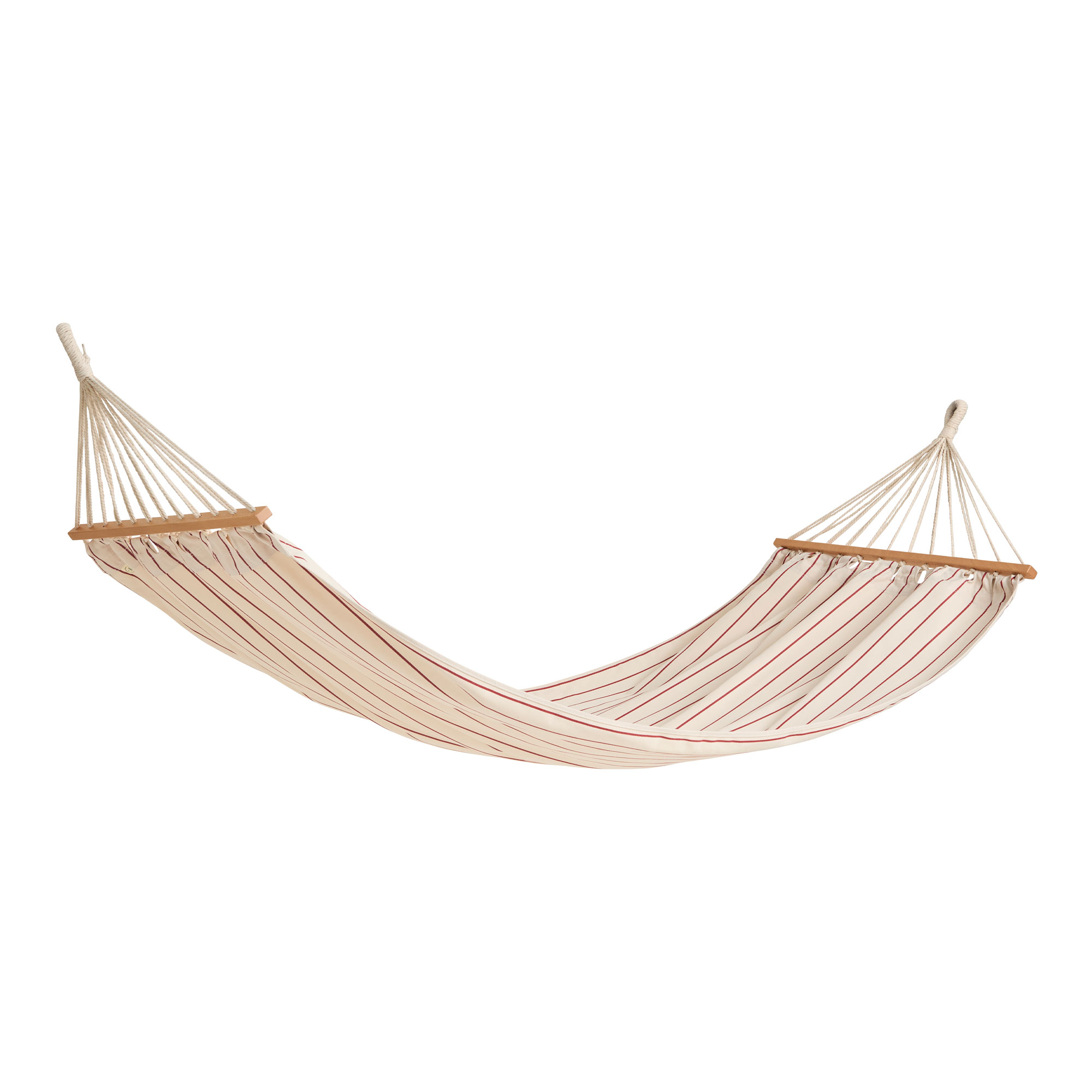 HAY - Outdoor Market Hammock beige with red stripe - H&auml;ngmattor - Jasper Morrison - Beige - Plast