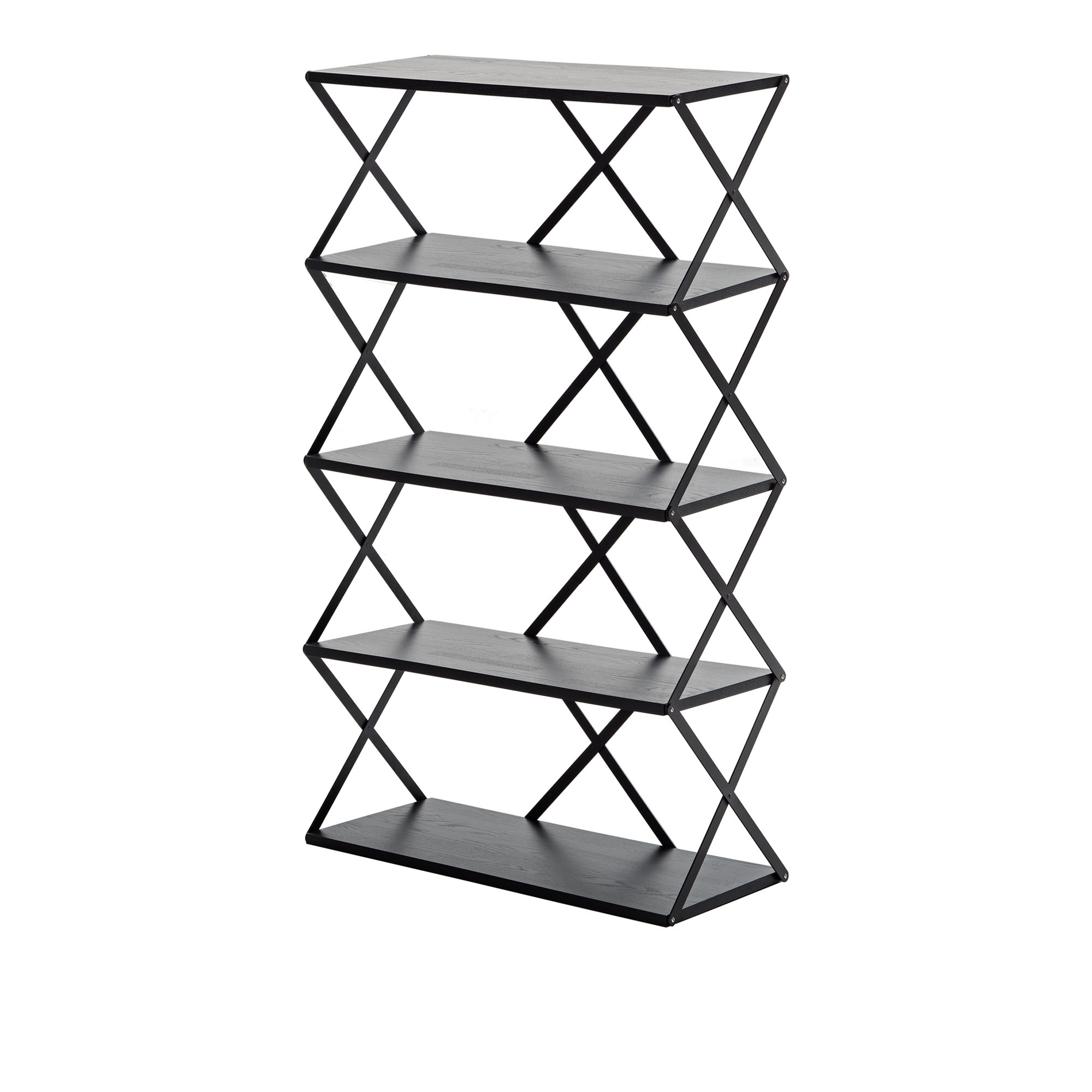 HEM - Lift Shelf 5 - Black - Hyllsystem - Staffan Holm - Svart - Metall/Trä