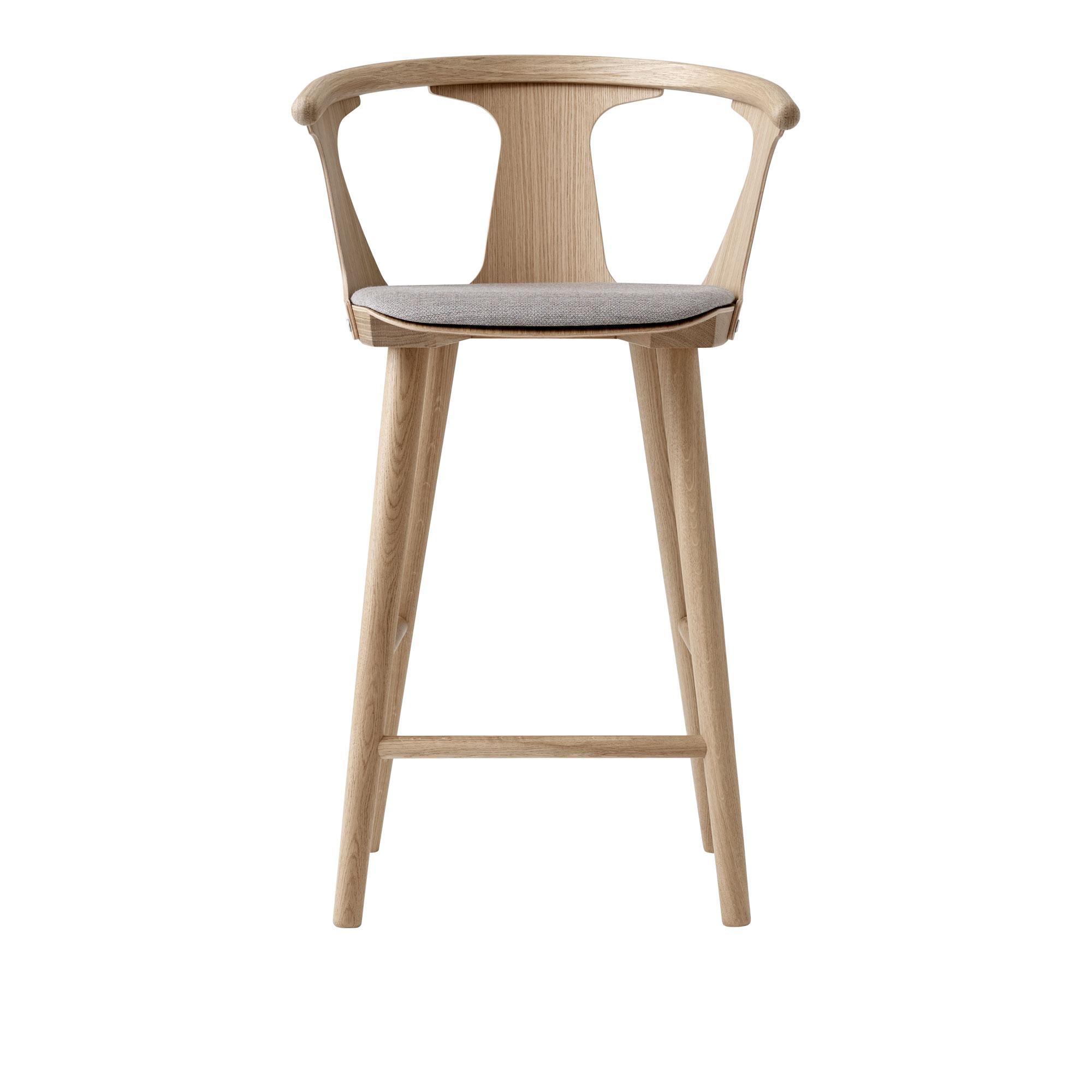 &Tradition - In Between SK8 - White Oiled Oak - Fabric cat.2 - Divina Melange 3 170 - Barstolar & barpallar - Sami Kallio - Trä