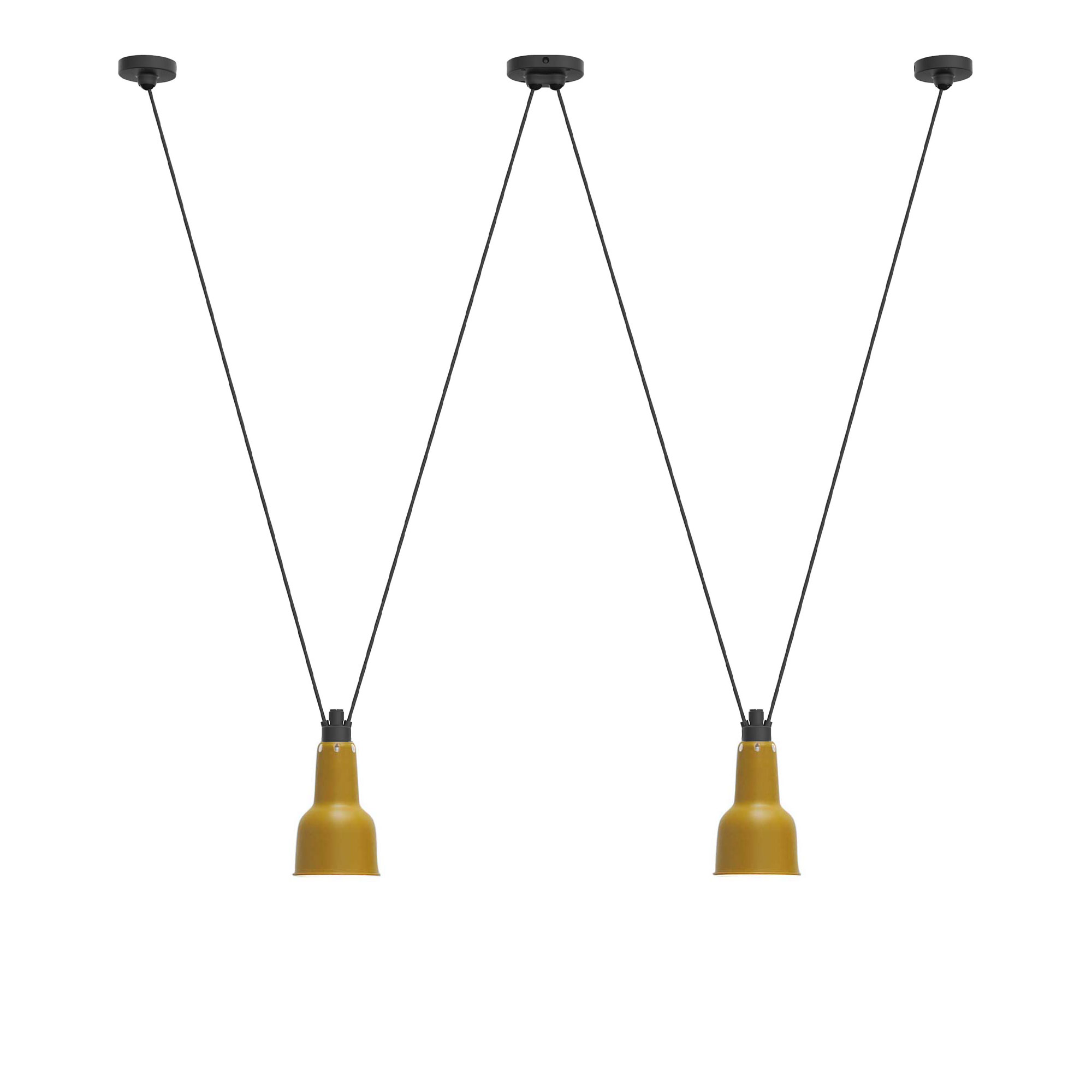 DCWéditions - Les Acrobates De Gras 324 Oculist Yellow - Pendellampor - Bernard-Albin Gras - Gul