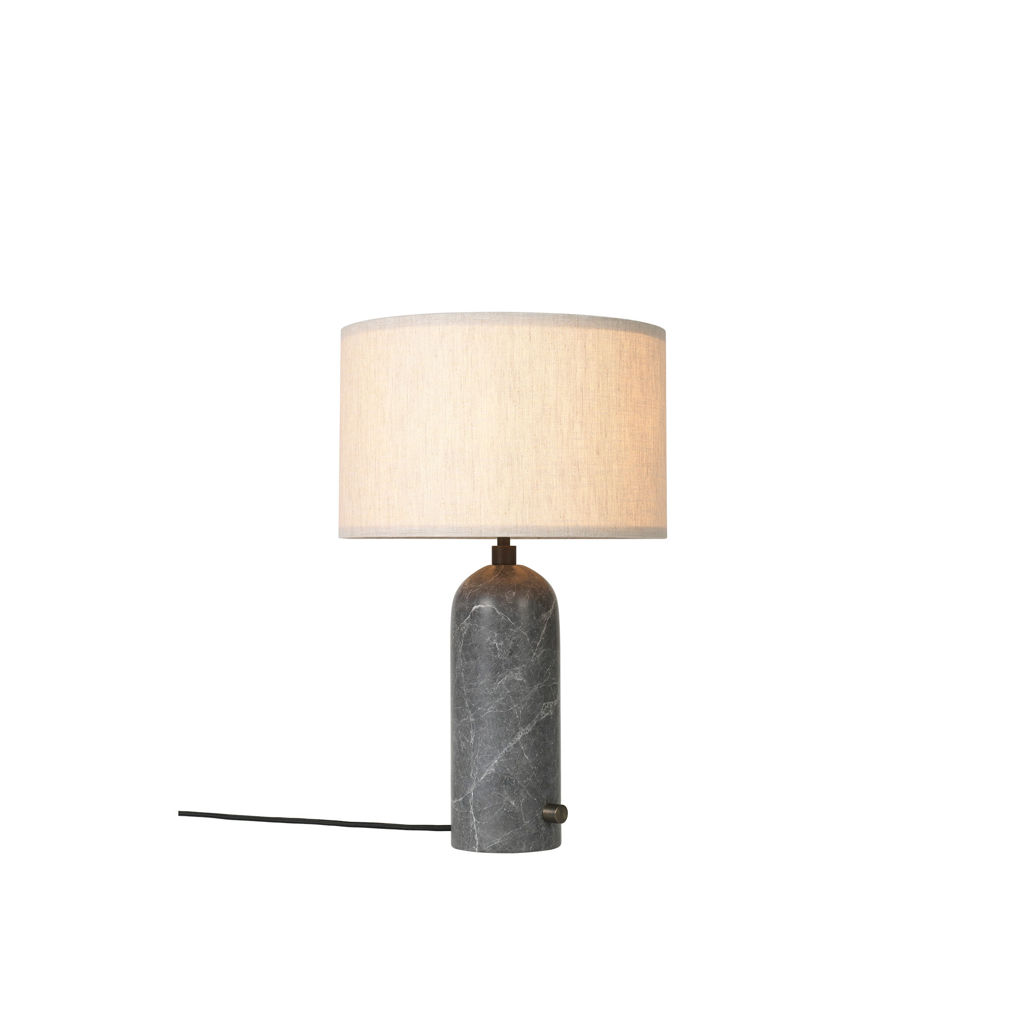Gubi - Gravity Table Lamp Small Canvas/Grey Marble - Bordslampor - Space Copenhagen - Grå