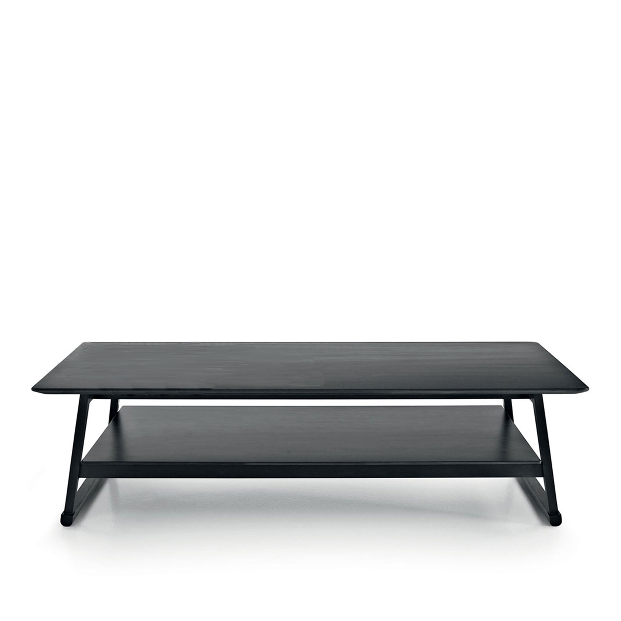 Maxalto - Recipio '14 Rectangular Small bord 180, Brushed Black Oak - Sofabord - Antonio Citterio - Svart - Tre