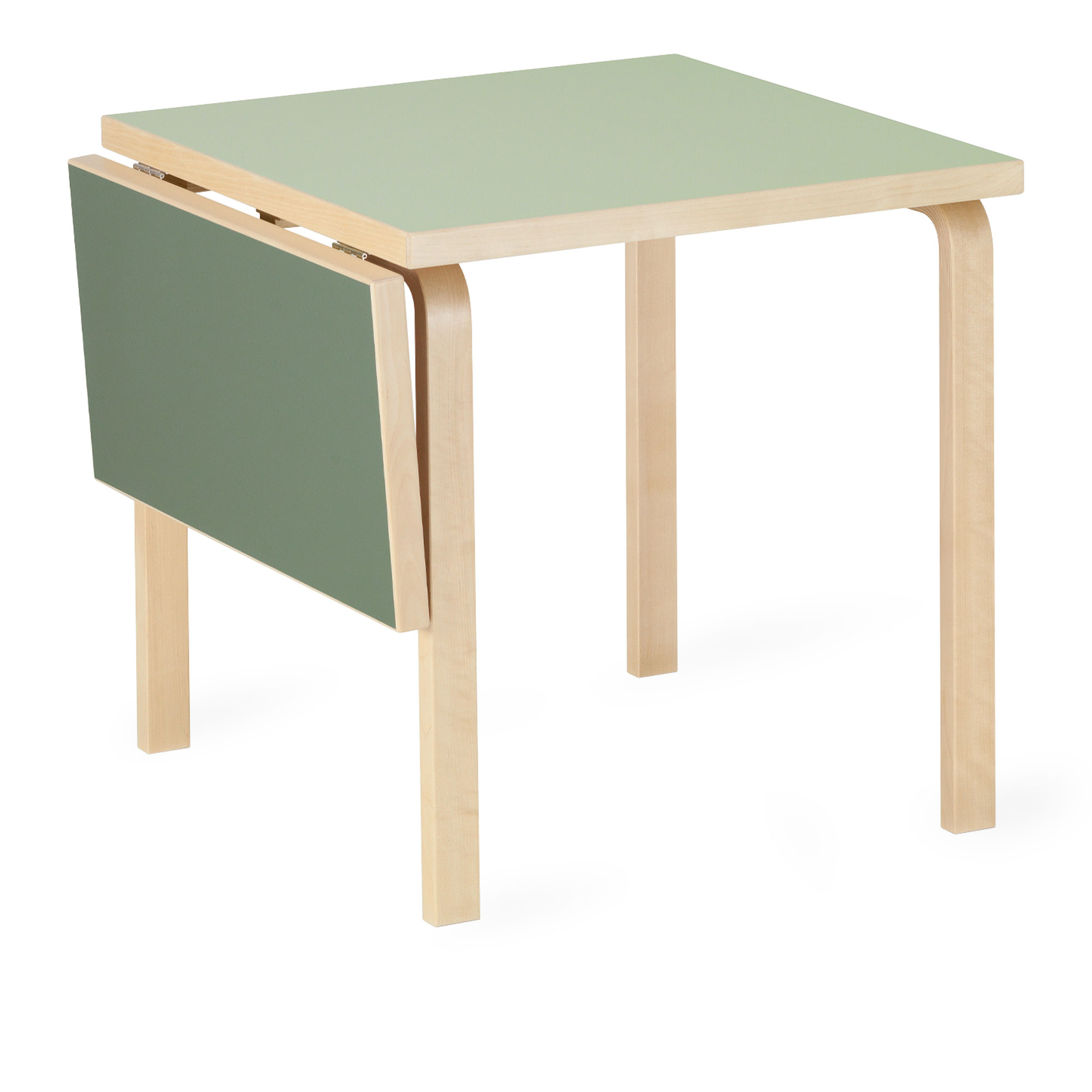 Artek - Aalto f&auml;llbord DL81C linoleum pistachio / olive - Matbord - Alvar Aalto