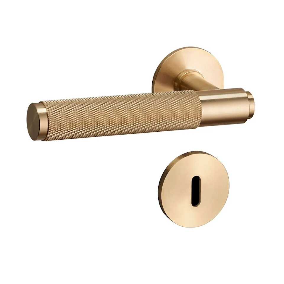 Door Lever Handle & Key Escutcheon Plate