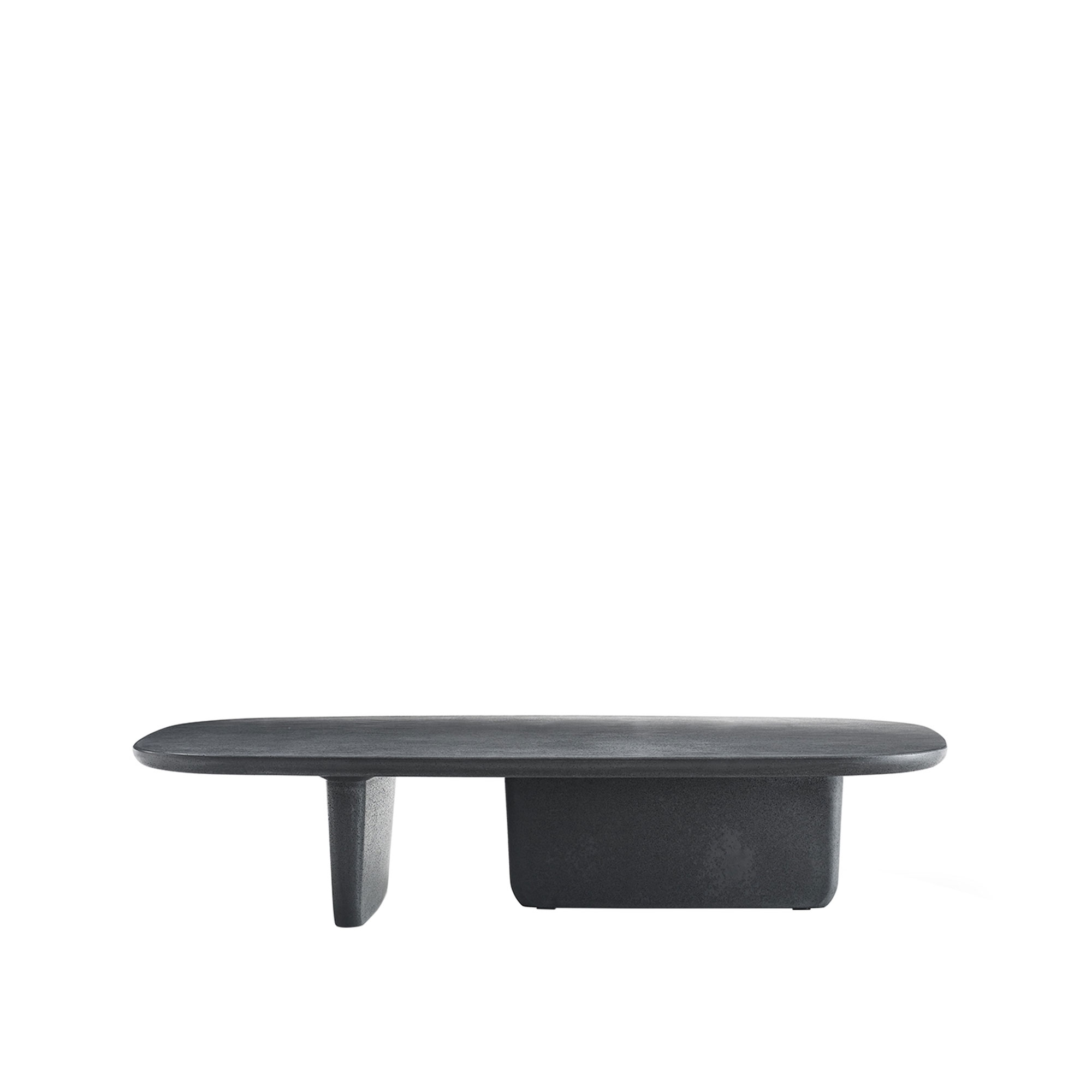 B&B Italia - Tobi-Ishi Outdoor Small Table OT146, Anthracite Cement - Matbord utomhus - Edward Barber,Jay Osgerby - Grå - Metall/Sten