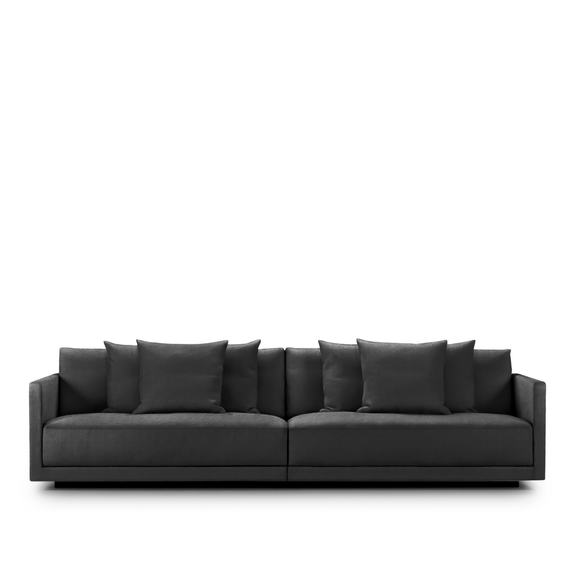 Eilersen - Drop 3-sits, Bredd: 240 cm Läder: Kat. B 701 Texas Plus 10 - Soffor - Jens Juul Eilersen - Svart