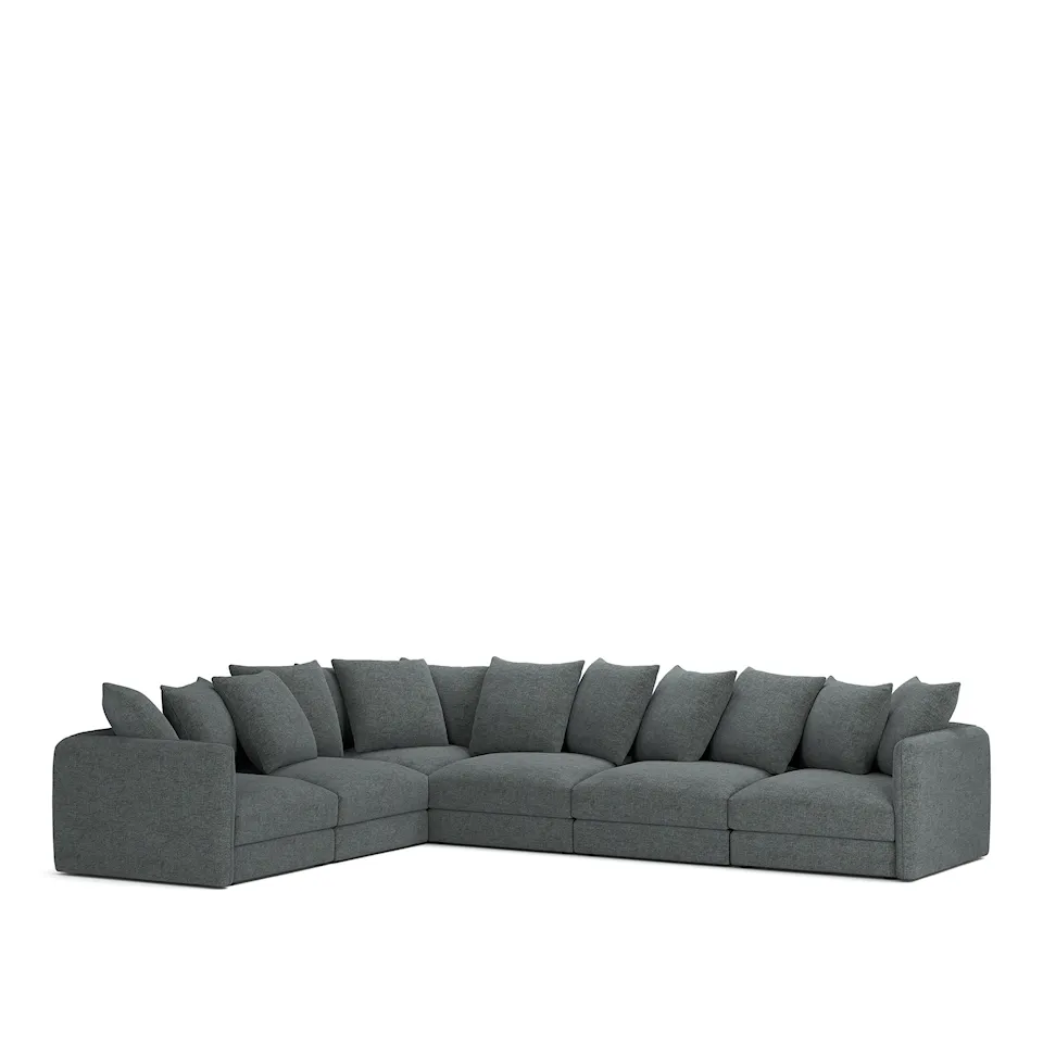 Pavarotti 6-Seater Corner, Removable Cover, Cushion Variant 01, Sienna 03