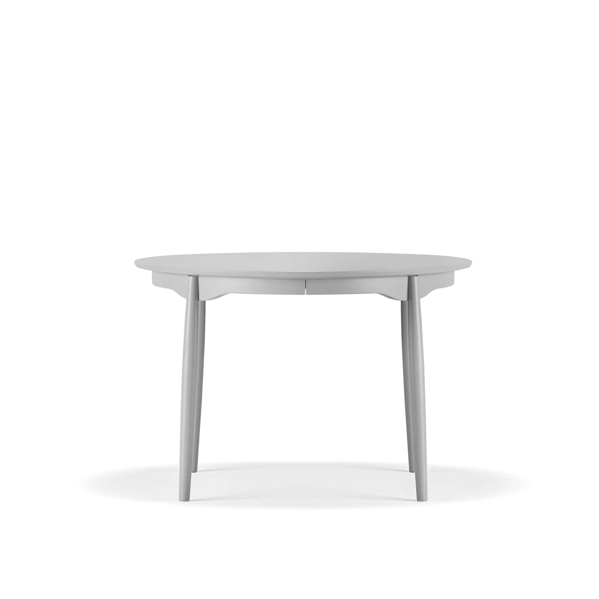 Carl spisebord Ø115 cm delbart uten ileggsplate