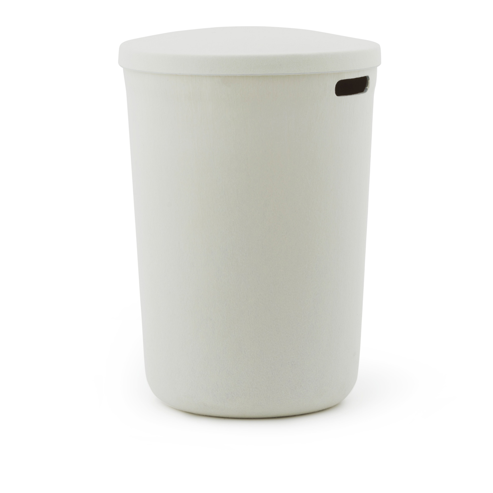 Normann Copenhagen - Hide Laundry Basket Cream - Skittentøyskurver - Simon Legald - Beige