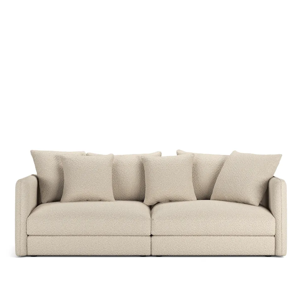 Pavarotti 2.5-Seater, Fixed Cover, Cushion Variant 01, Ascot White