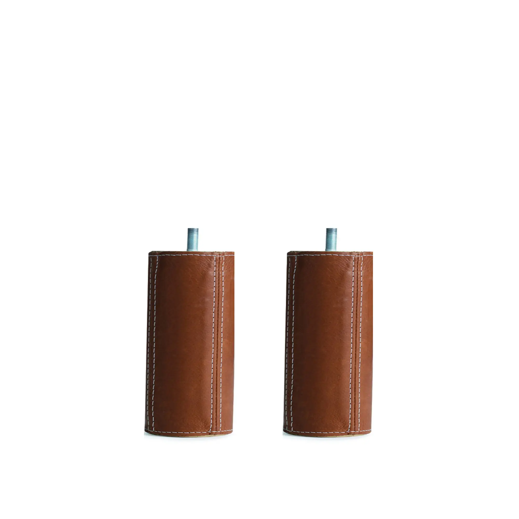 DUX Inspiration sängben runda läder 2-pack