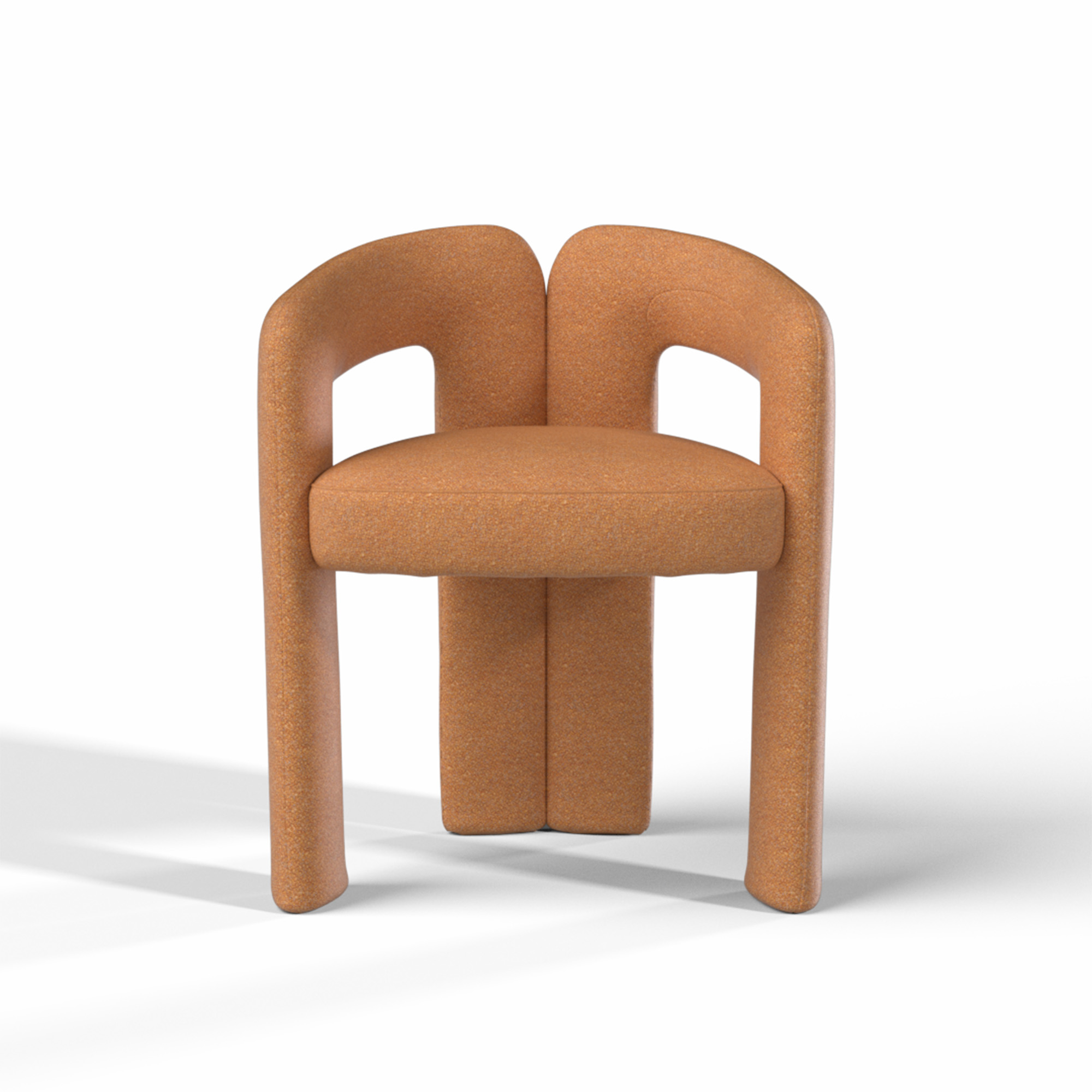Cassina - Dudet Armchair, zipper in grey, Look - 13L017 Senape - Spisestoler - Patricia Urquiola - Oransje - Metall/Tekstilmateriale/Syntetisk/Skum