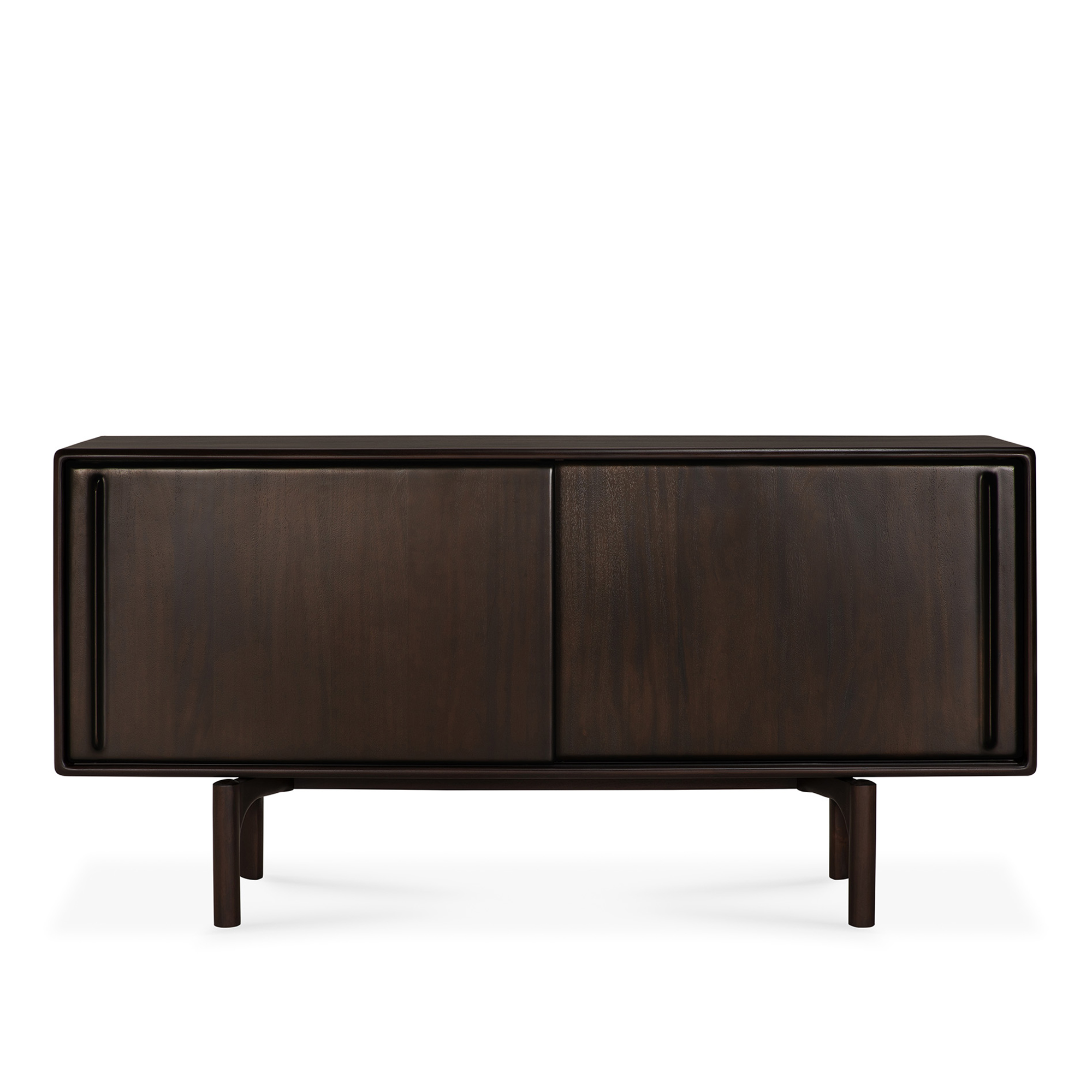 Ethnicraft - Flow Sideboard - Varnished Mahogany - Rose Brown - 2 Sliding Doors 45 x 168 cm - Sk&auml;nkar och sideboards - Alain Van Havre - Tr&auml;f&auml;rgad - Tr&auml;