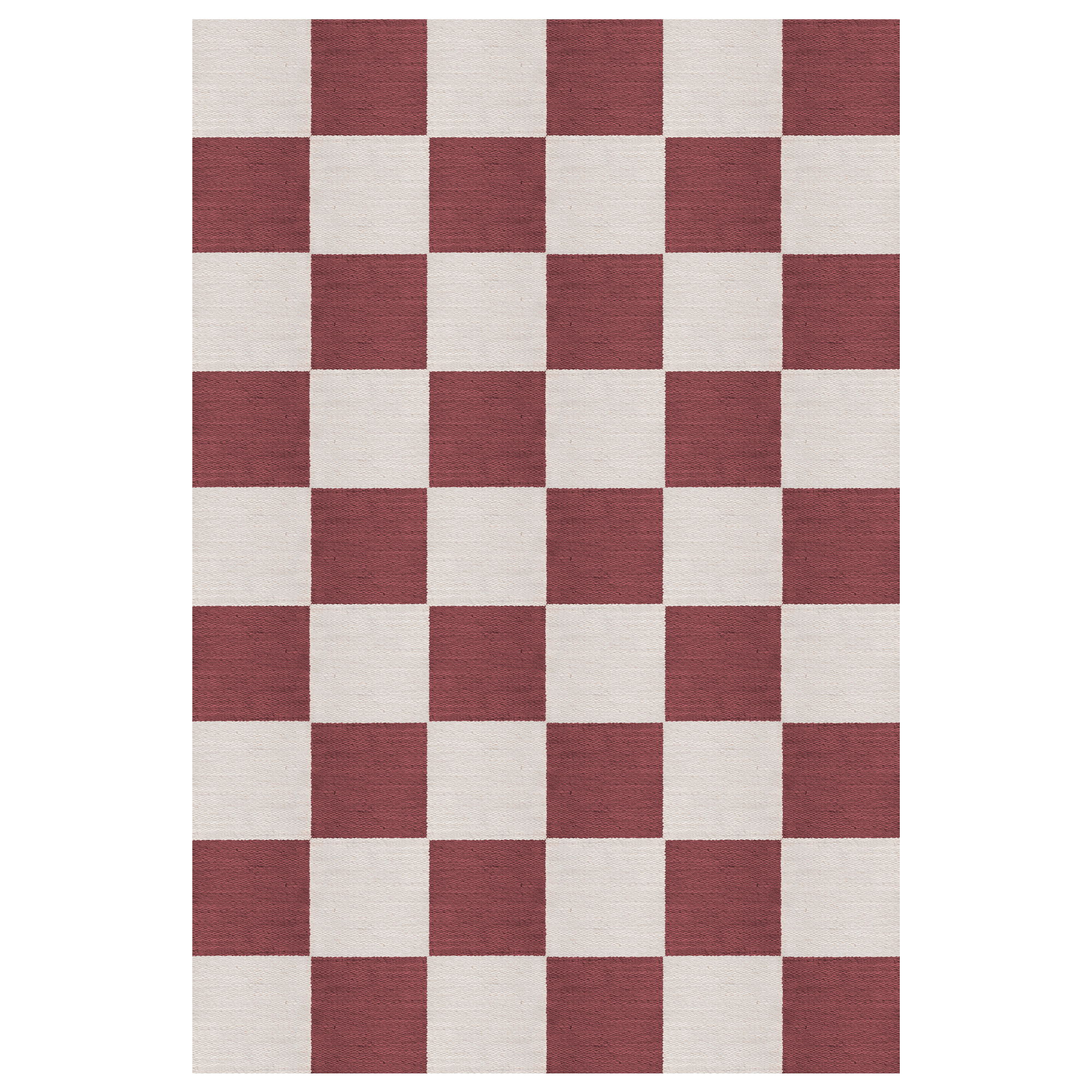Layered - Chess Flatweave Burgundy 250 x 350 - Ullmattor
