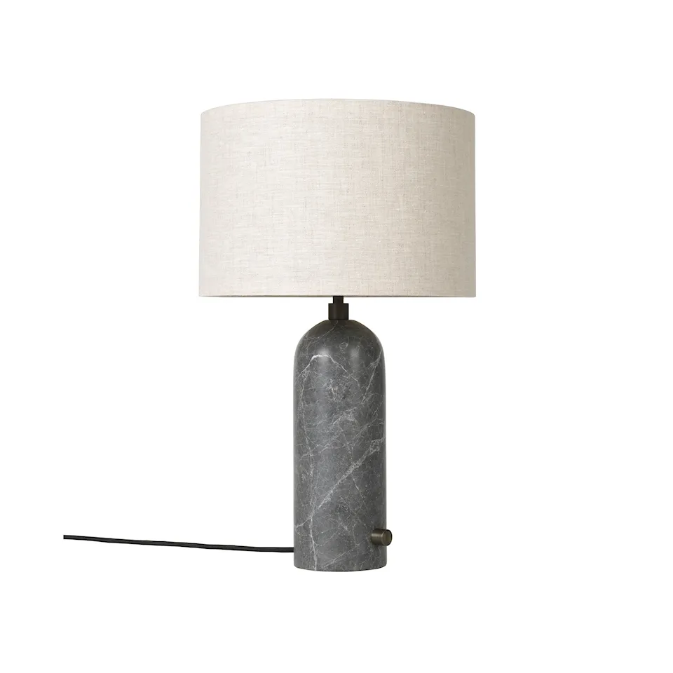 Gravity bordslampa small grå marmor