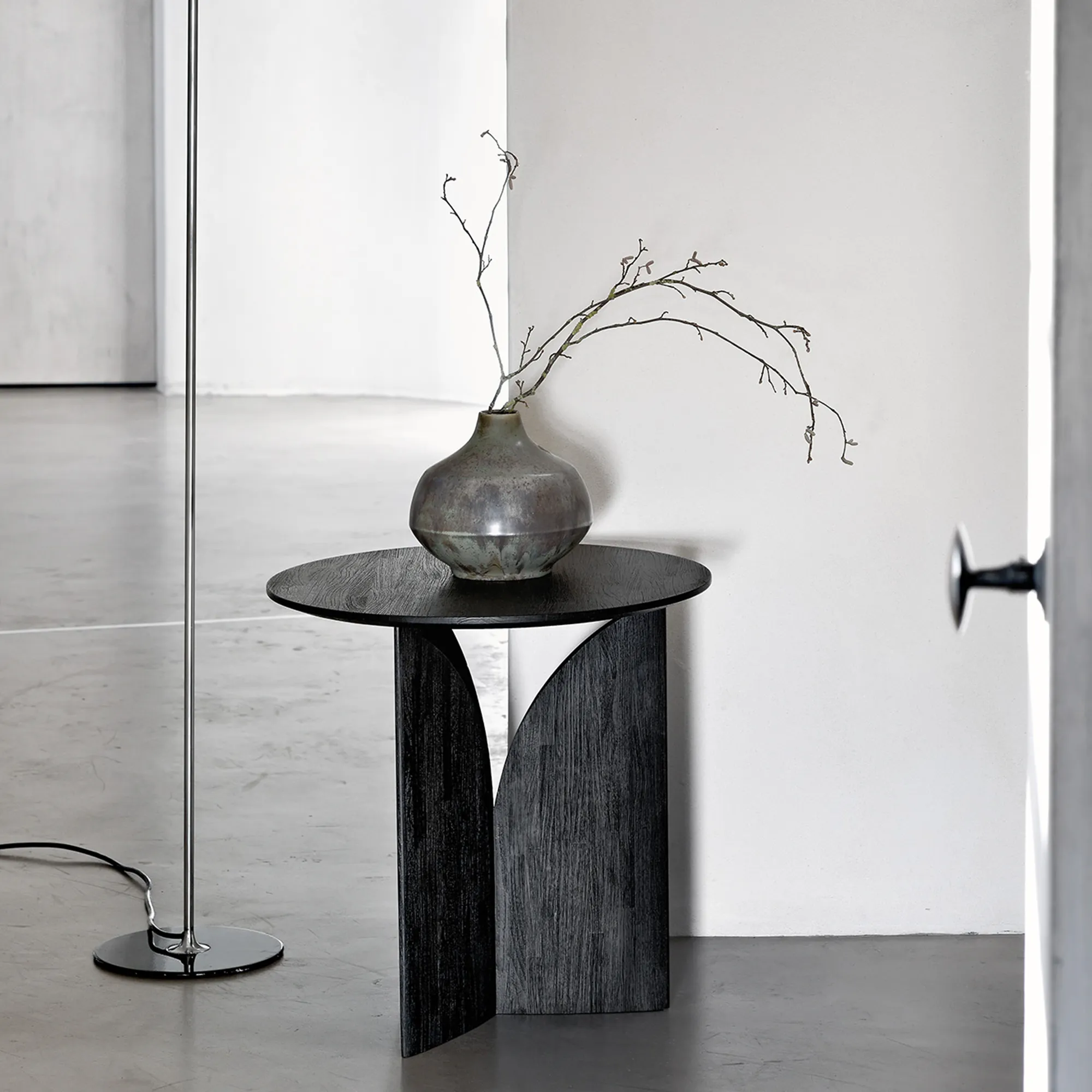 Teak Fin Side Table