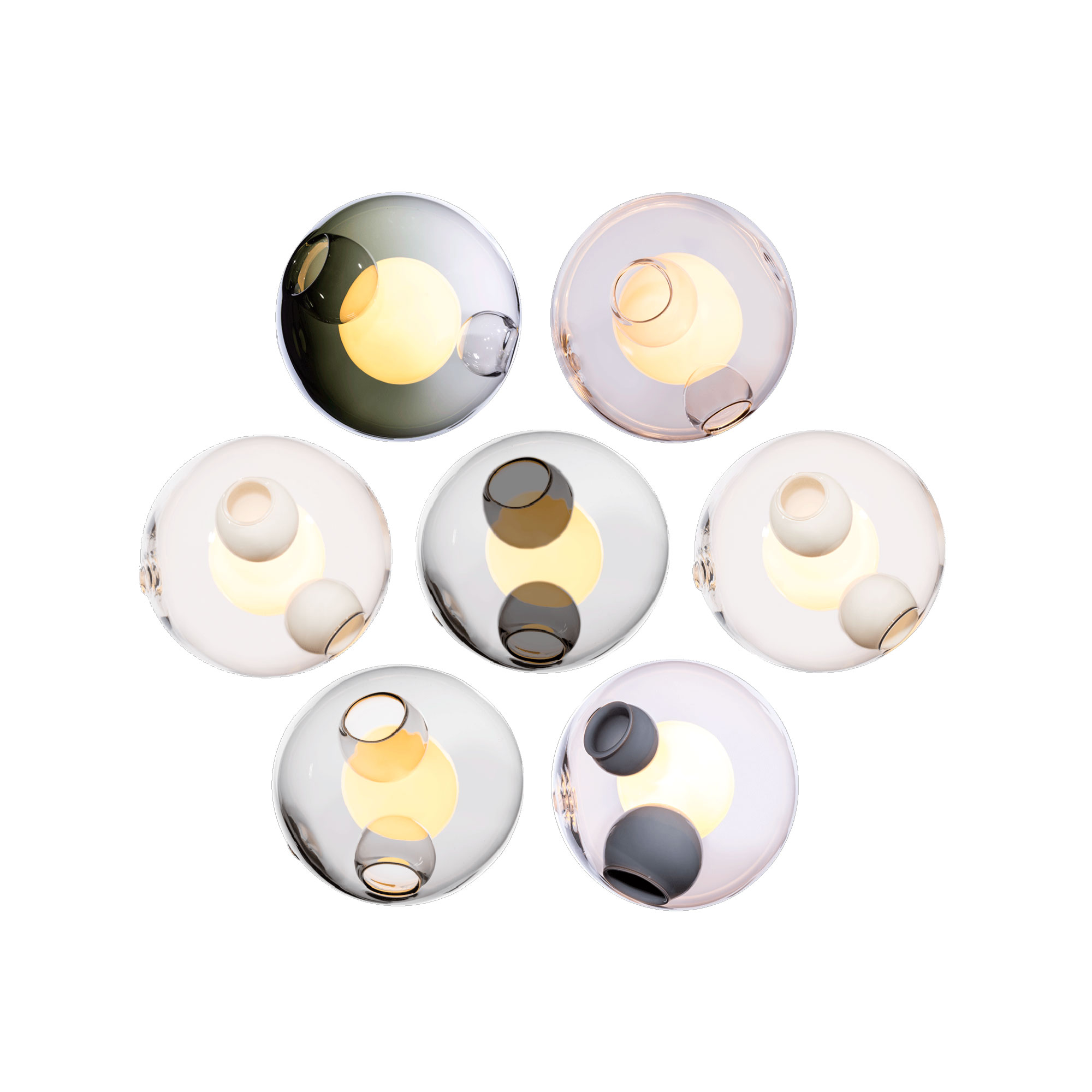 Bocci - 28.7 Cluster, Multi - 12 - Klusterlampor - Omer Arbel - Flerfärgad