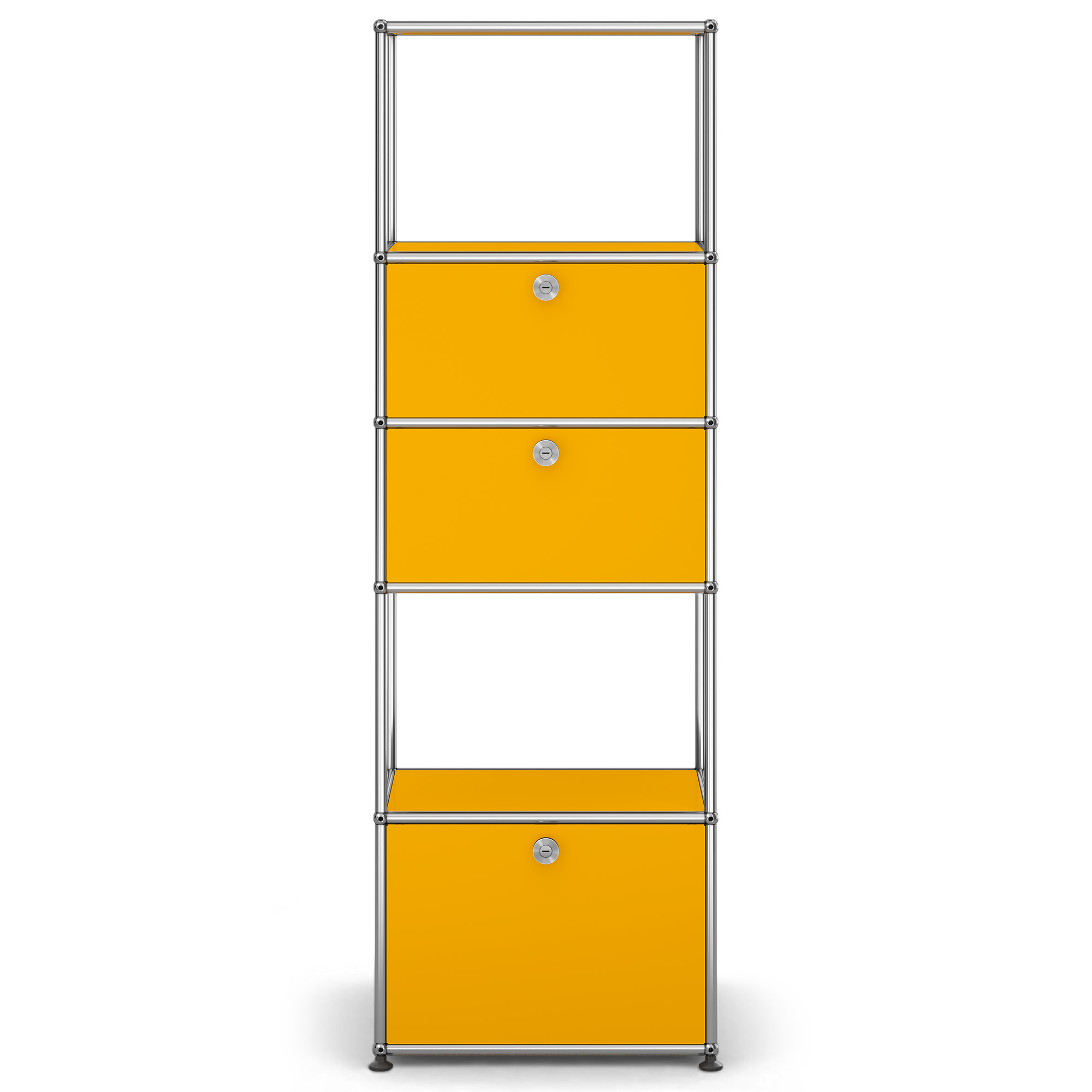 USM - USM Haller Shelf M52 Golden Yellow - Skåp och vitrinskåp - Fritz Haller & Paul Schärer - Gul - Metall | Möbler - Förvaring Och Hyllor - Skåp Och Vitrinskåp | Möbelexperten