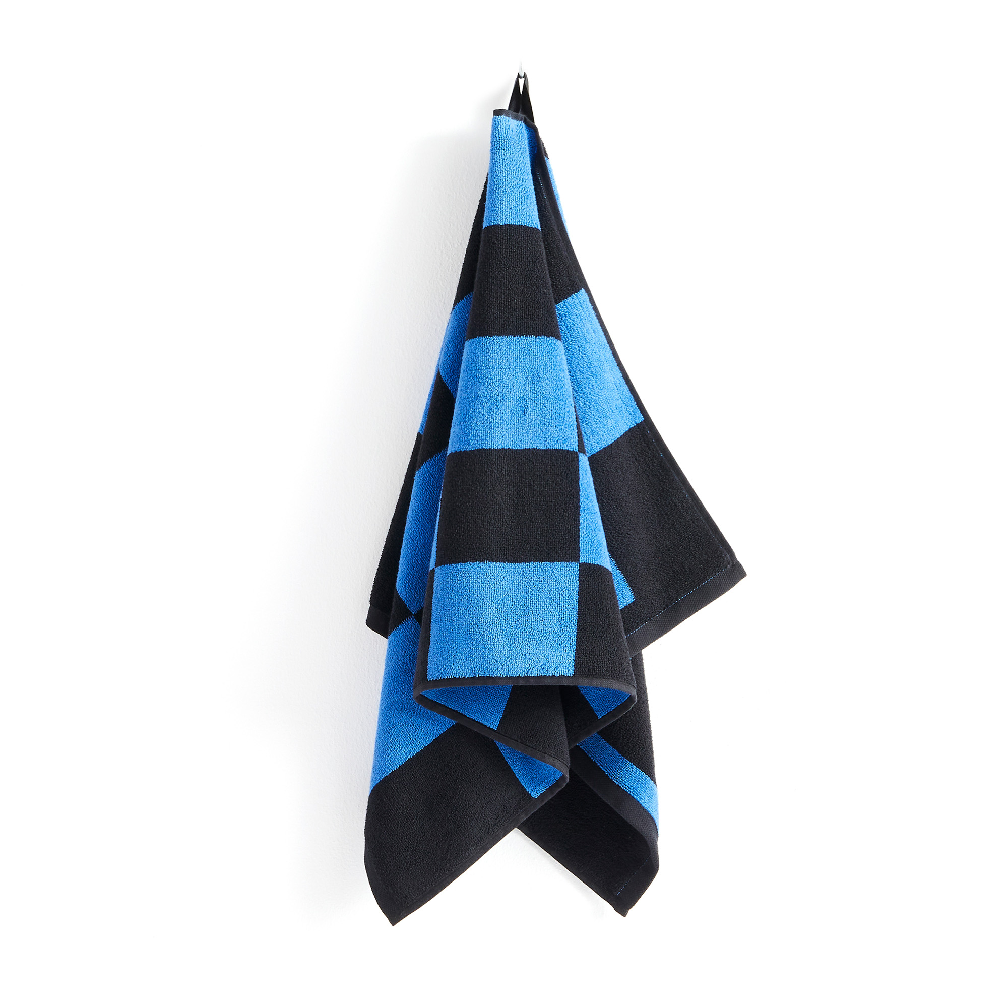 HAY - Check Hand Towel / Cobalt blue - Handdukar och badlakan