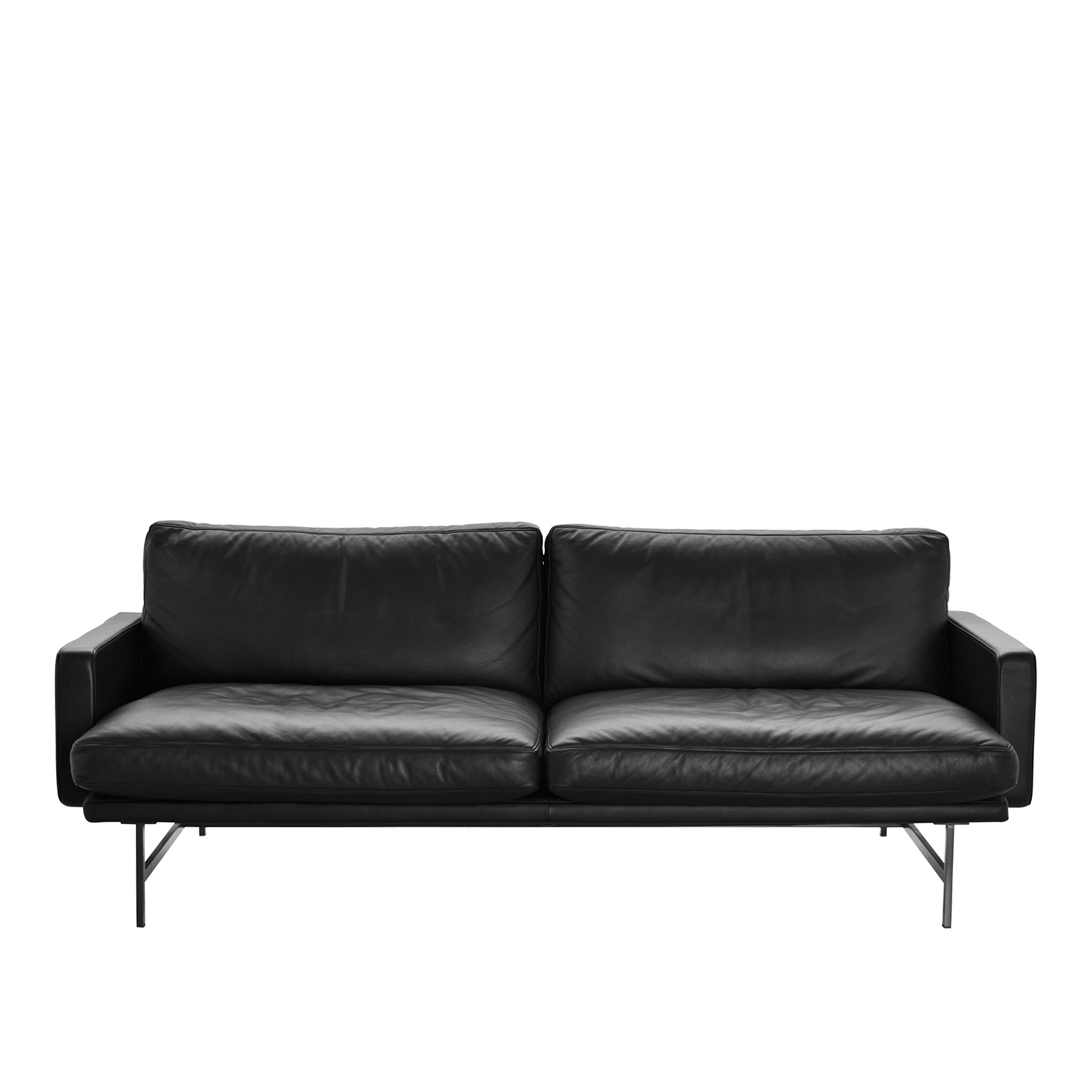 Fritz Hansen - PL112 Lissoni 2-sits, Läder, Elegance Black - Soffor - Piero Lissoni - Svart | Möbler - Soffor Och Dagbäddar - Soffor | Möbelexperten