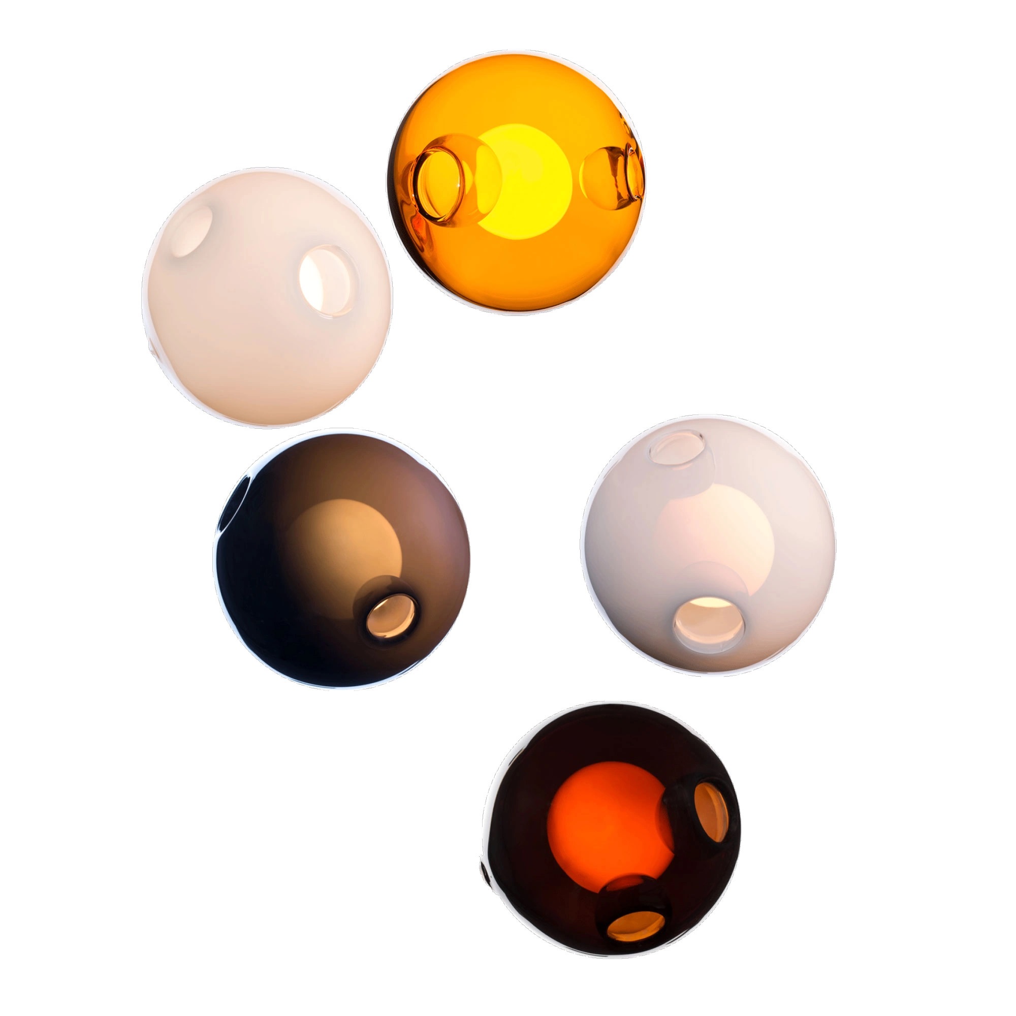 Bocci - 28.5 Random, Multi - 19 Xenon - Pendellampor - Omer Arbel - Flerfärgad