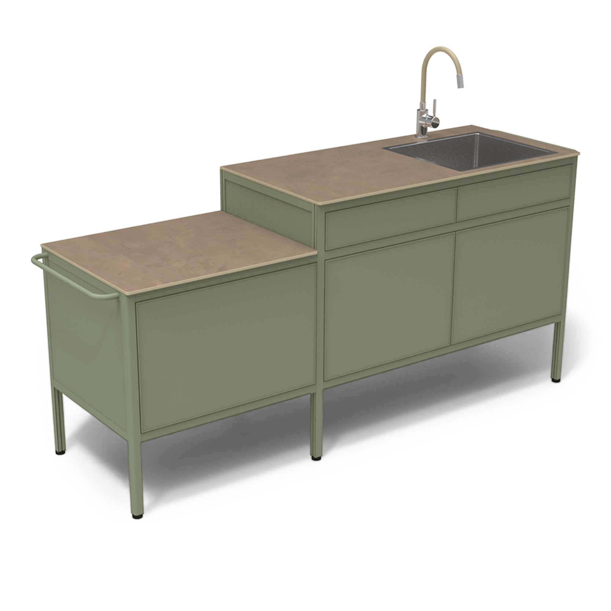 Fermob - Goosto Kitchen The Gourmet – Cactus - Utekök | Utemöbler - Utomhuskök - Utekök | Möbelexperten