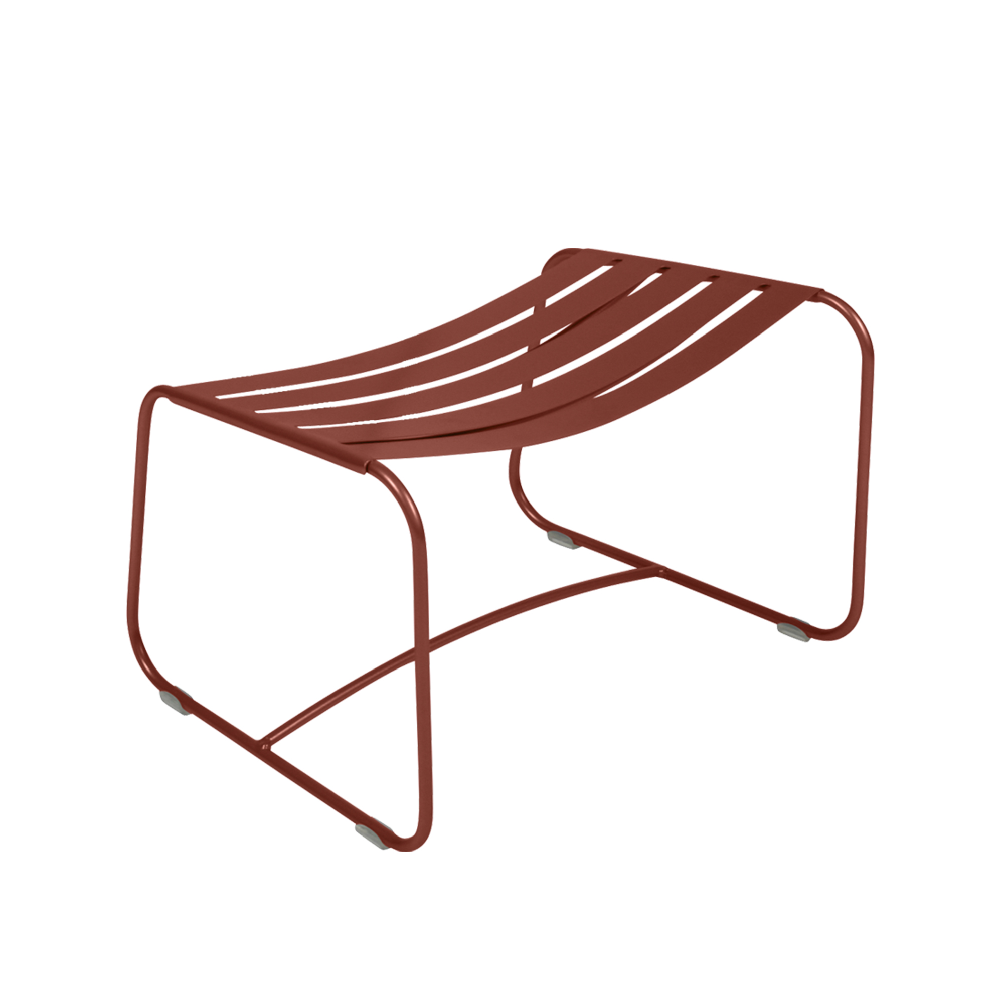 Fermob - Surprising Footrest, Red Ochre - Utomhuspallar och puffar - Harald Guggenbichler - Grön,Grå - Metall | Utemöbler - Utestolar - Utomhuspallar Och Puffar | Möbelexperten