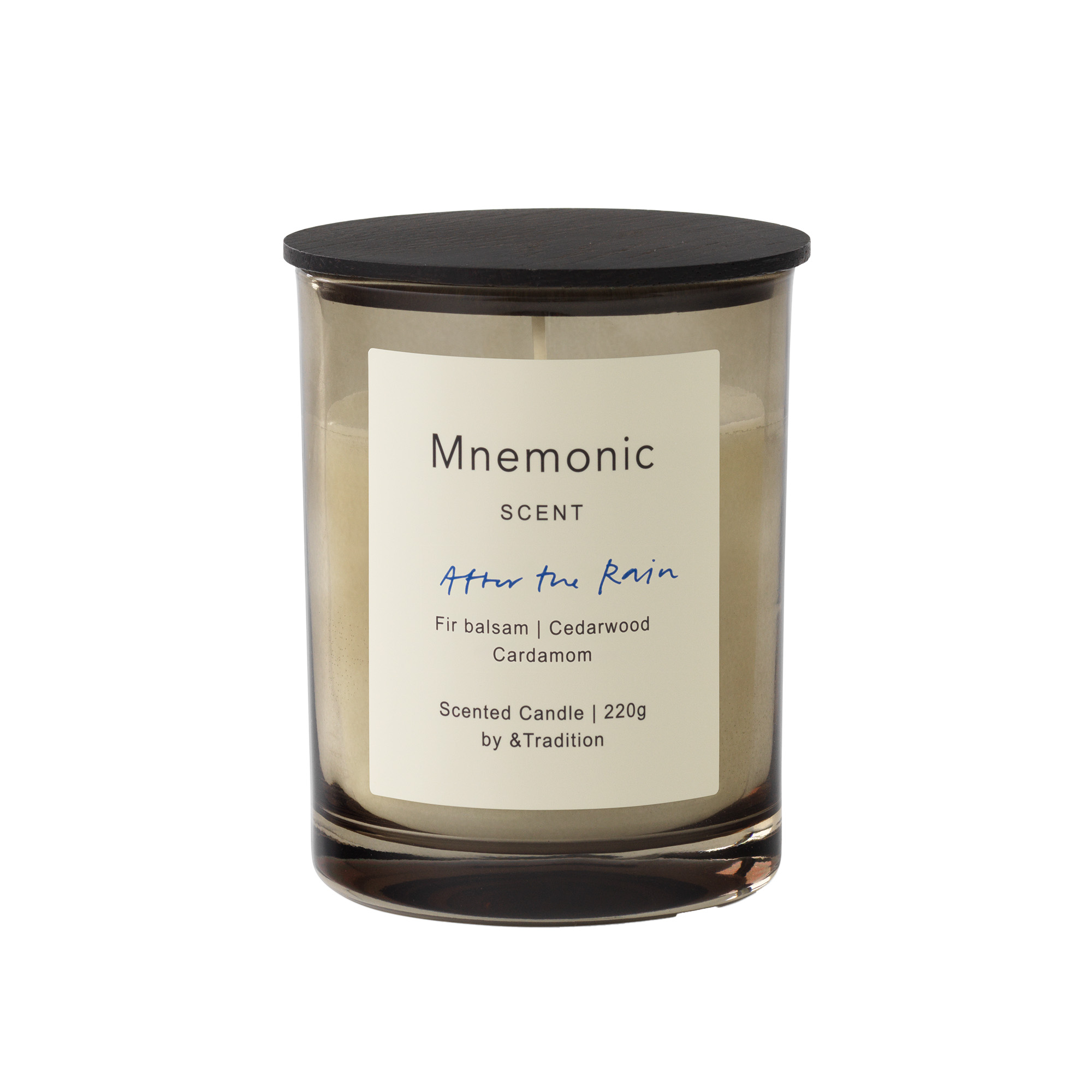 &Tradition - Mnemonic Scented Candle MNC5 After The Rain - Doftljus - Antoine Lie - Glas/Naturmaterial/Trä