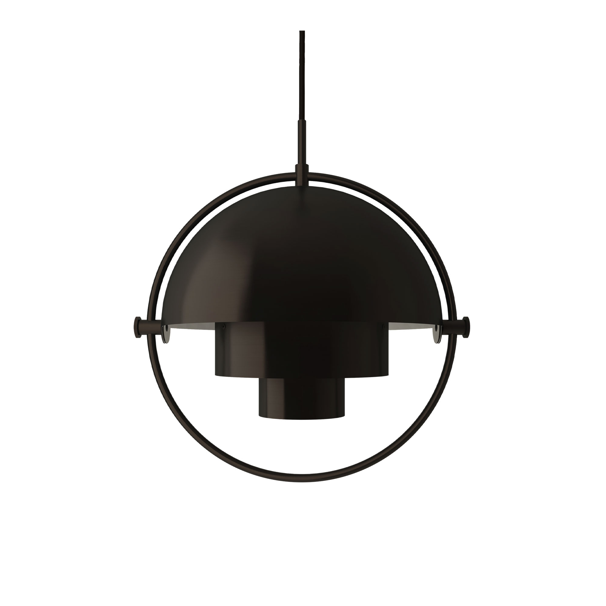 Gubi - Multi-Lite Pendant, Black Brass - Pendellampor - Louis Weisdorf - Svart