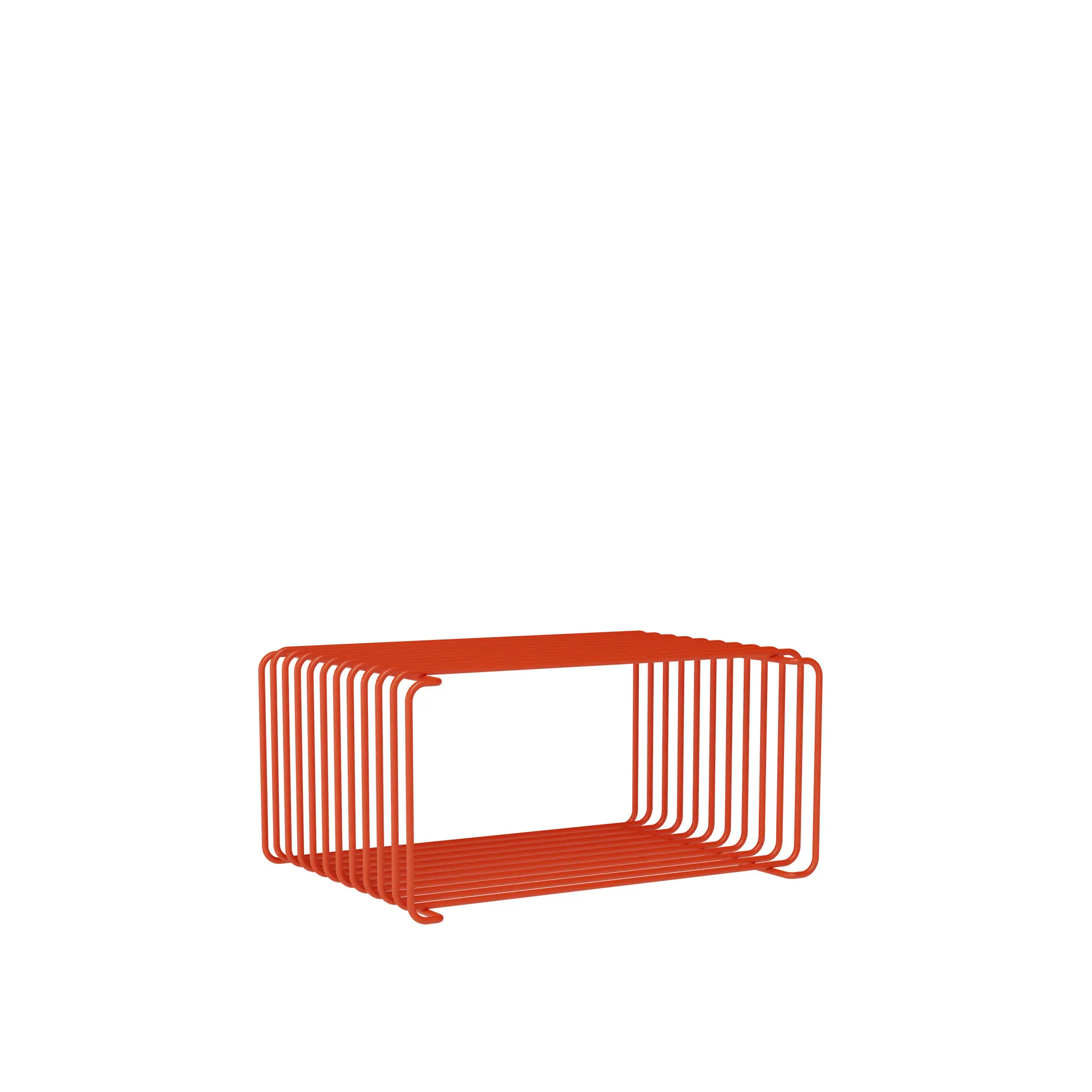 Panton Wire Half Height hylla, djup 25,7 - cm Rosehip