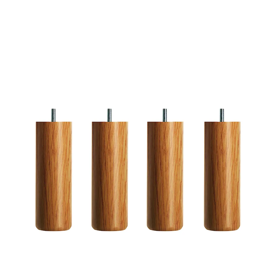 DUX Inspiration sängben runda oljad ek 4-pack