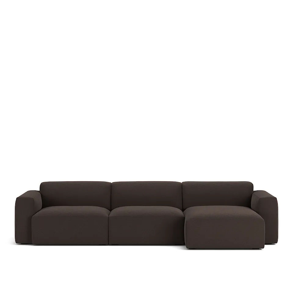 Brick 3-Seater Chaise Lounge Right Lario 120 Removable Upholstery
