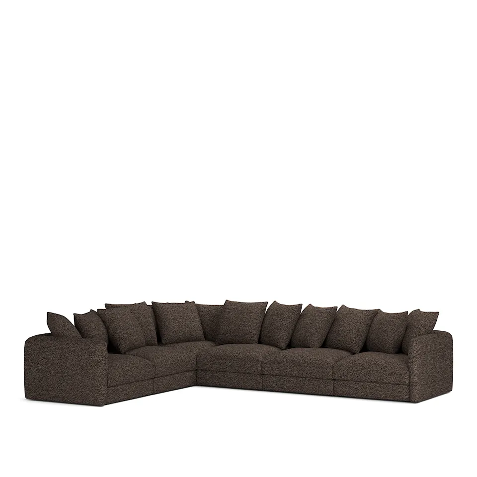 Pavarotti 6-Seater Corner, Fixed Cover, Cushion Variant 01, Lucinasco 17