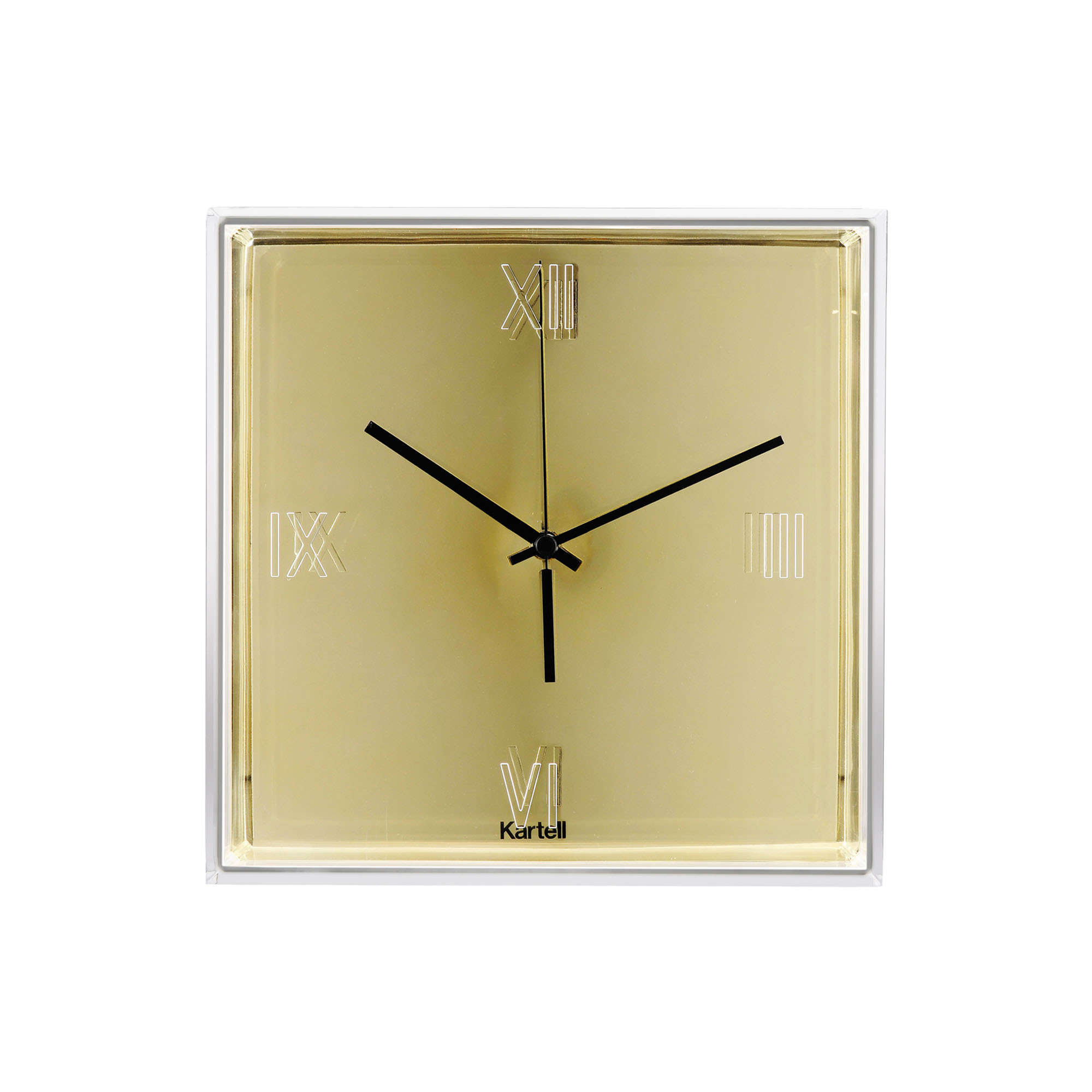 Kartell - Tic&Tac Wall Clock Gold - Klockor - Philippe Starck - Guld | Inredning - Inredningsdetaljer - Klockor | Möbelexperten