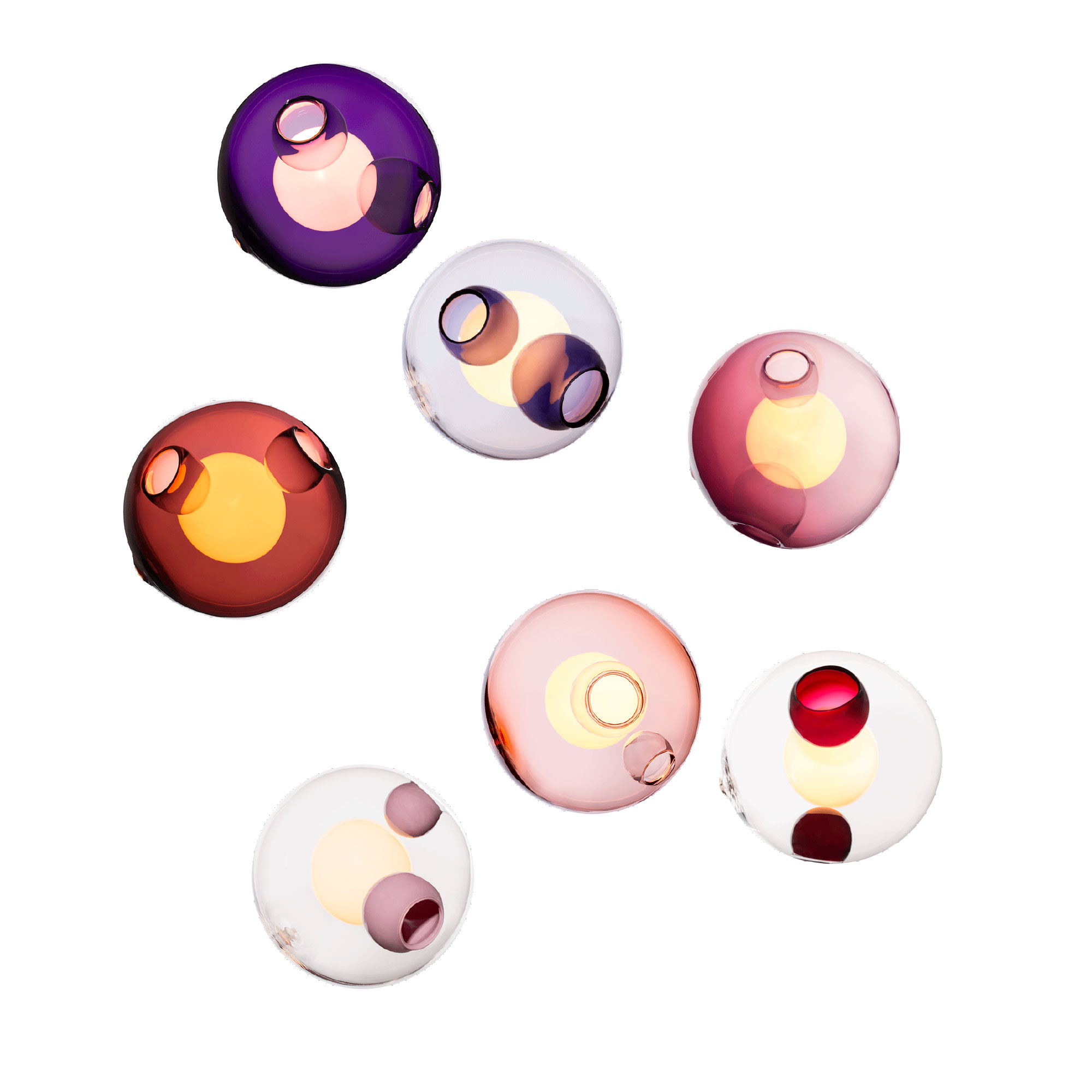 Bocci - 28.7 Random, Multi - 04 - Pendellampor - Omer Arbel - Flerfärgad