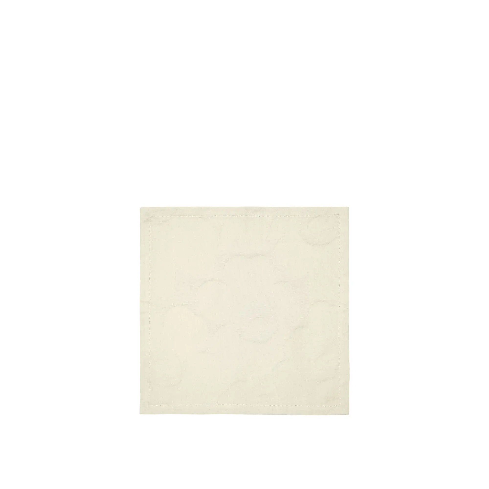 Pieni unikko bomullservett off white