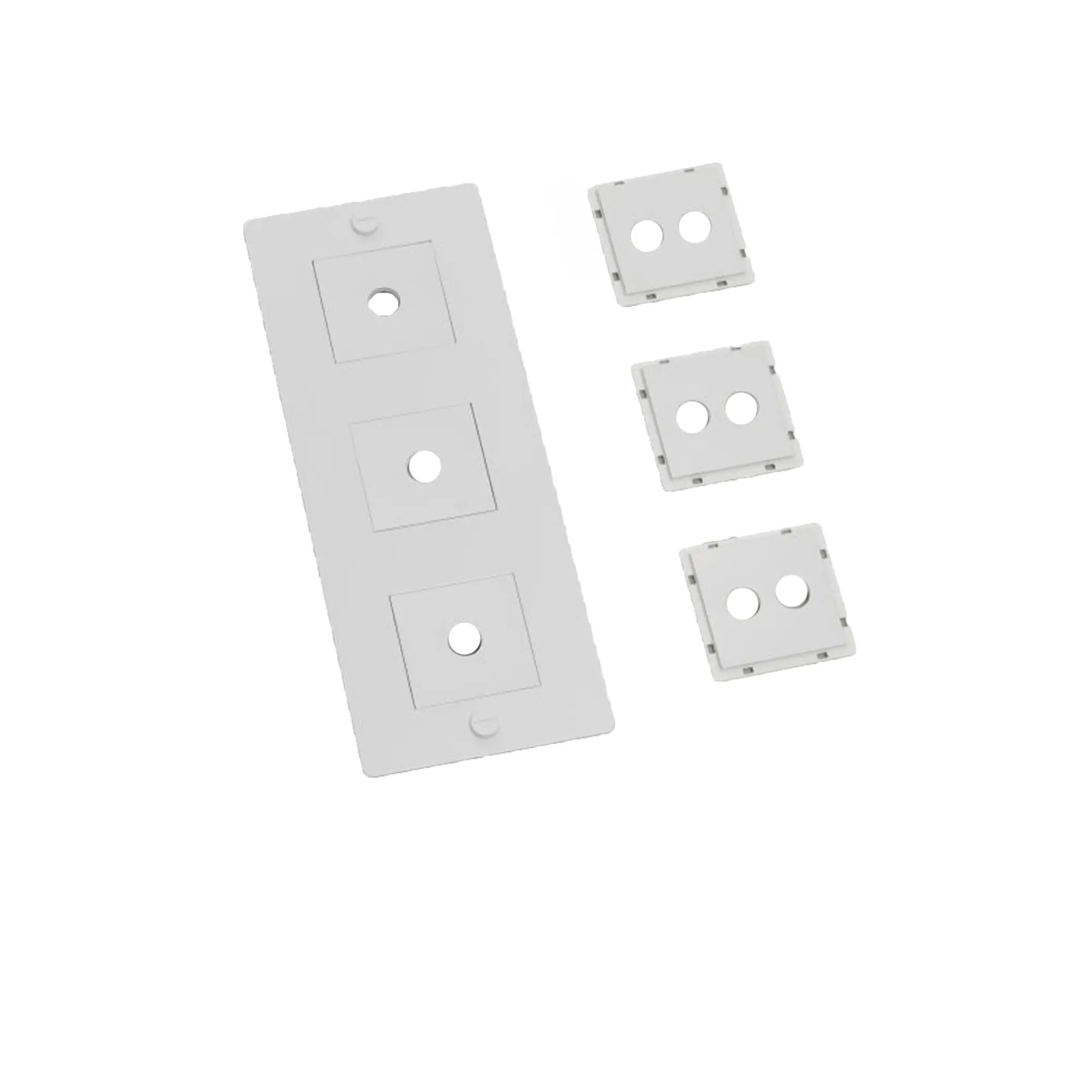 3G Wall Plate Vertical With Infills