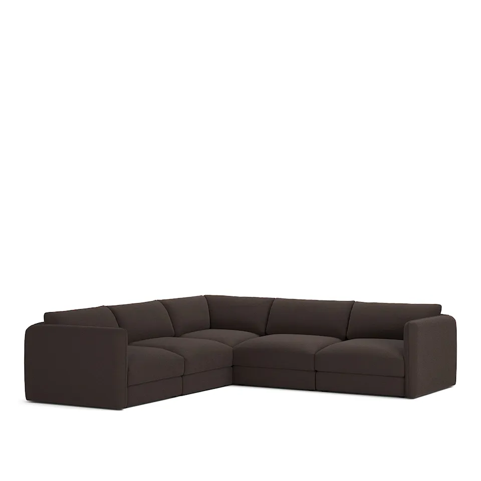 Pavarotti 5-Seater Corner, Removable Cover, Cushion Variant 03, Lario 120