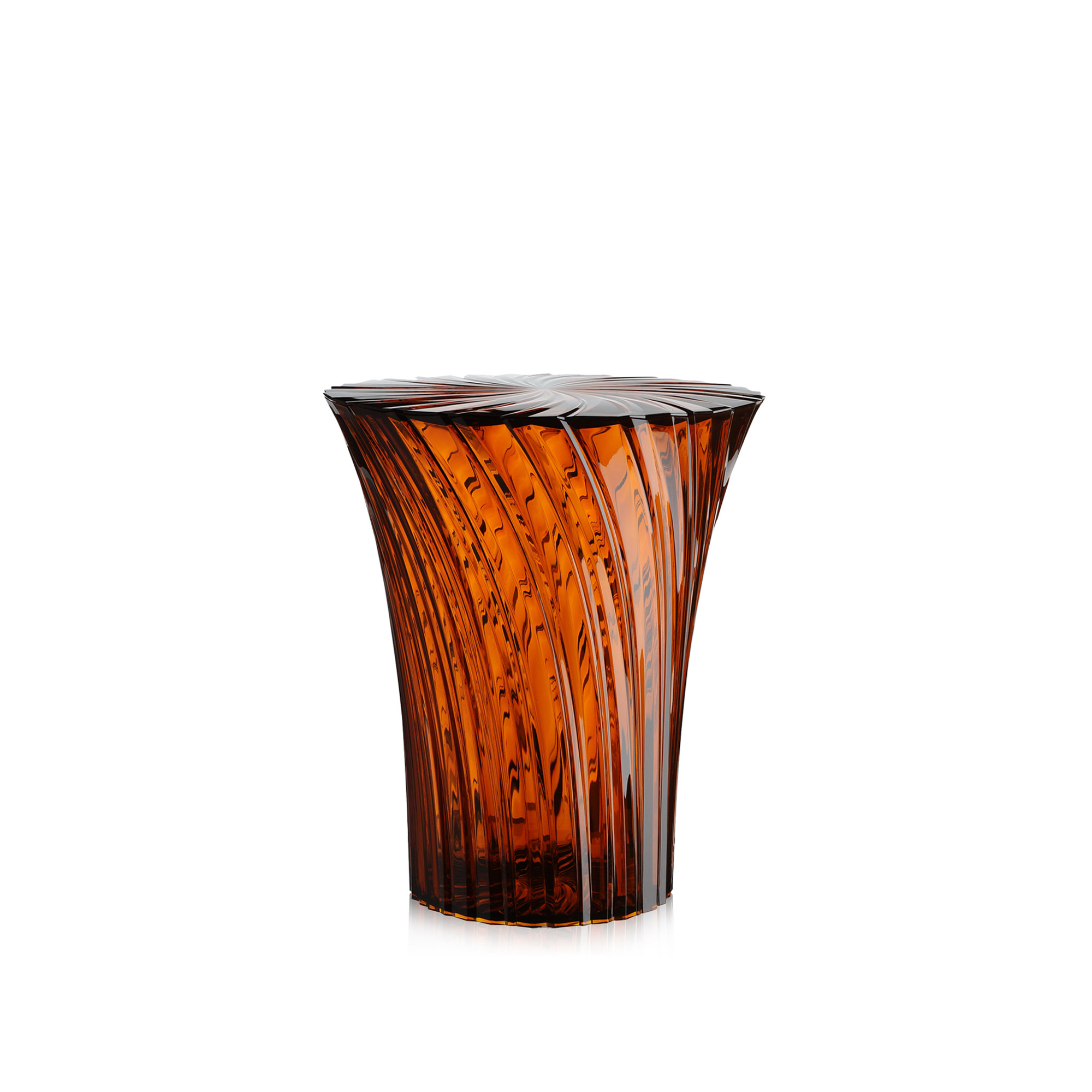 Kartell - Sparkle Stool 8818, Amber - Sittpallar - Tokujin Yoshioka - Brun - Plast