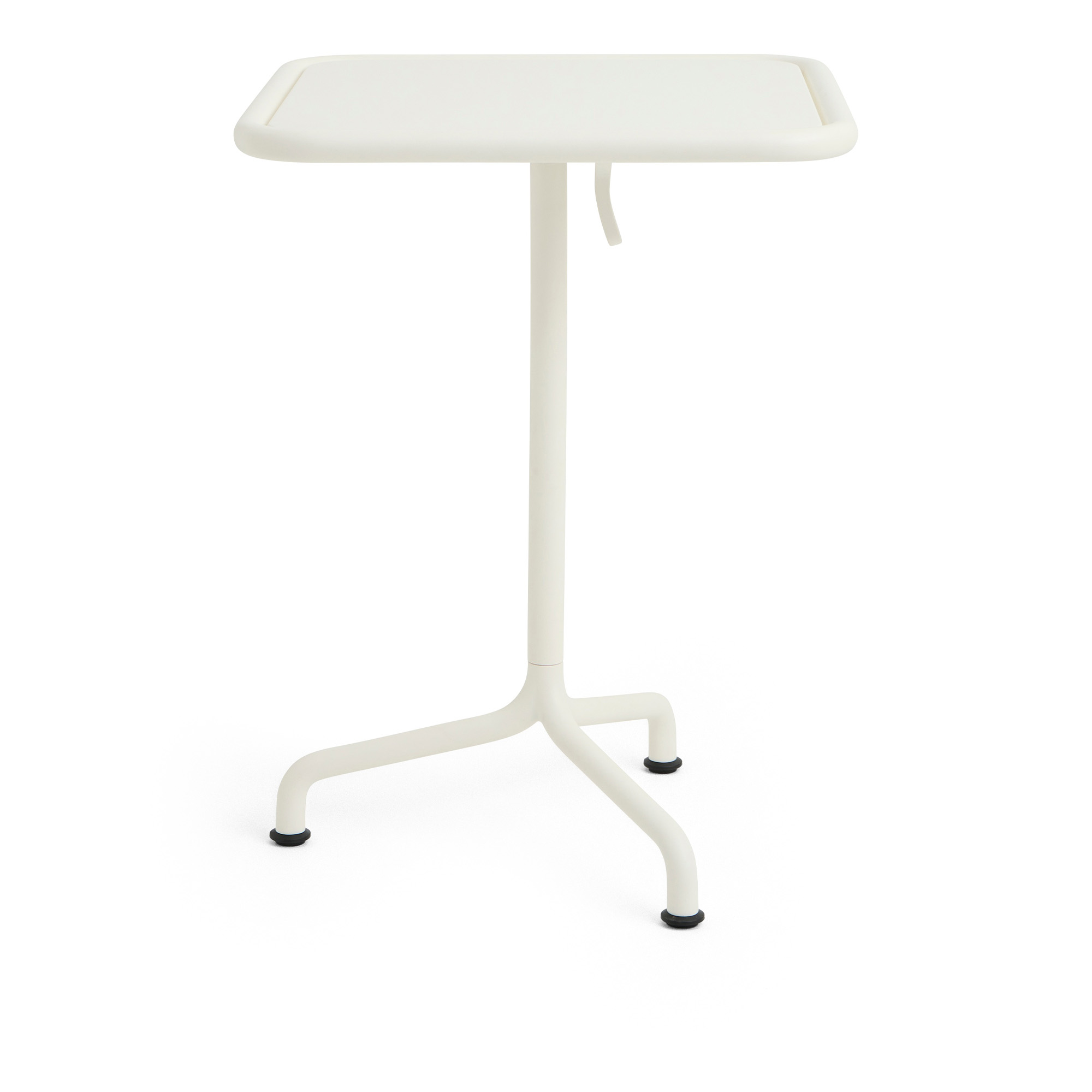 HAY - Deville Table Cream White L55 x W55 x H74 - Matbord utomhus - Julien Renault - Metall | Utemöbler - Utebord - Matbord Utomhus | Möbelexperten