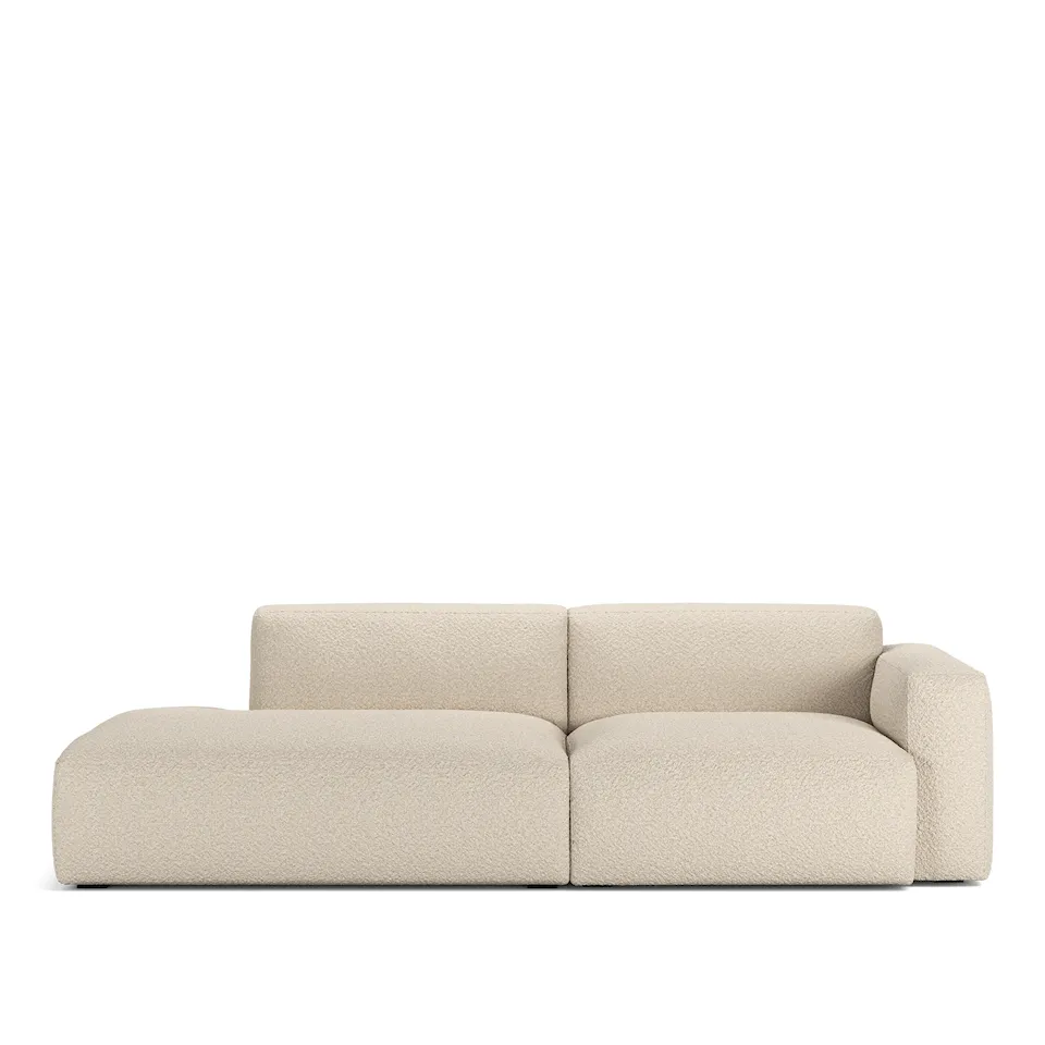 Brick 2-Seater Open End Left - Ascot White