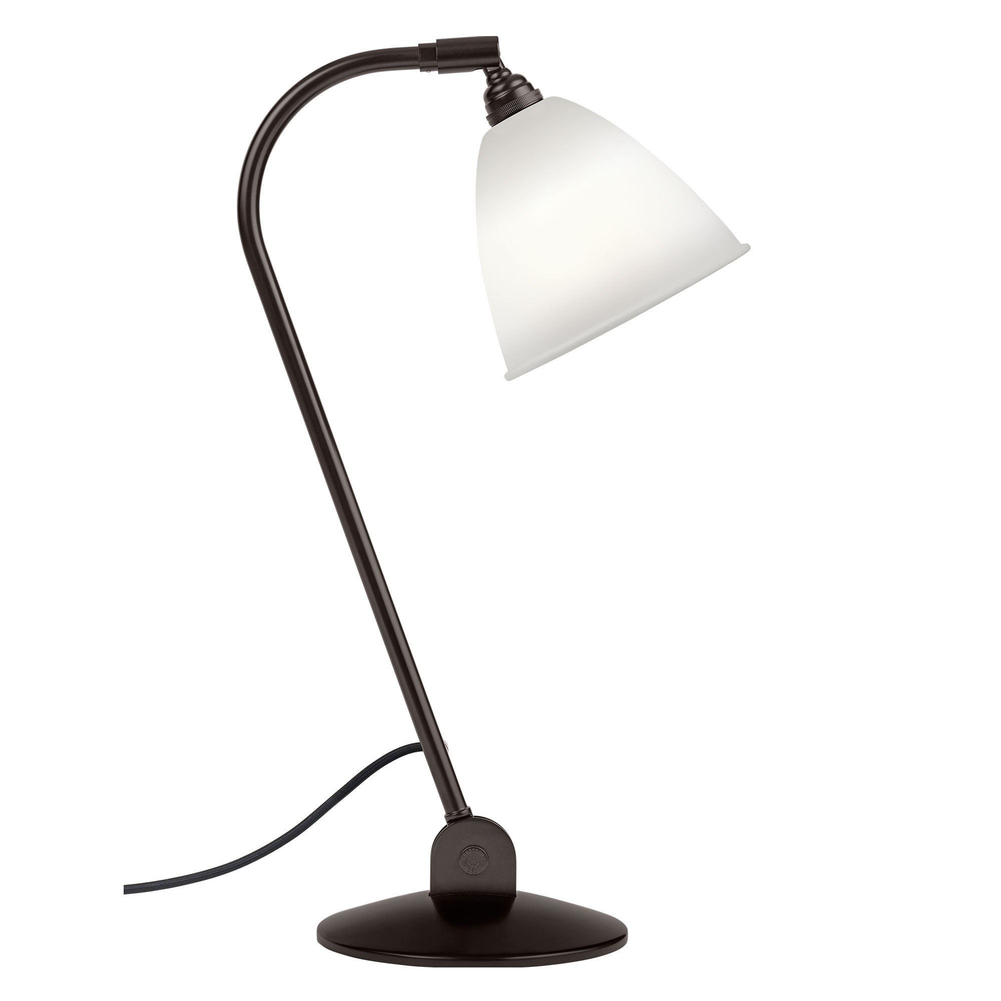 Gubi - BL2 Table, Black Brass, Finish: Bone China - Bordslampor - Robert Dudley Best - Svart