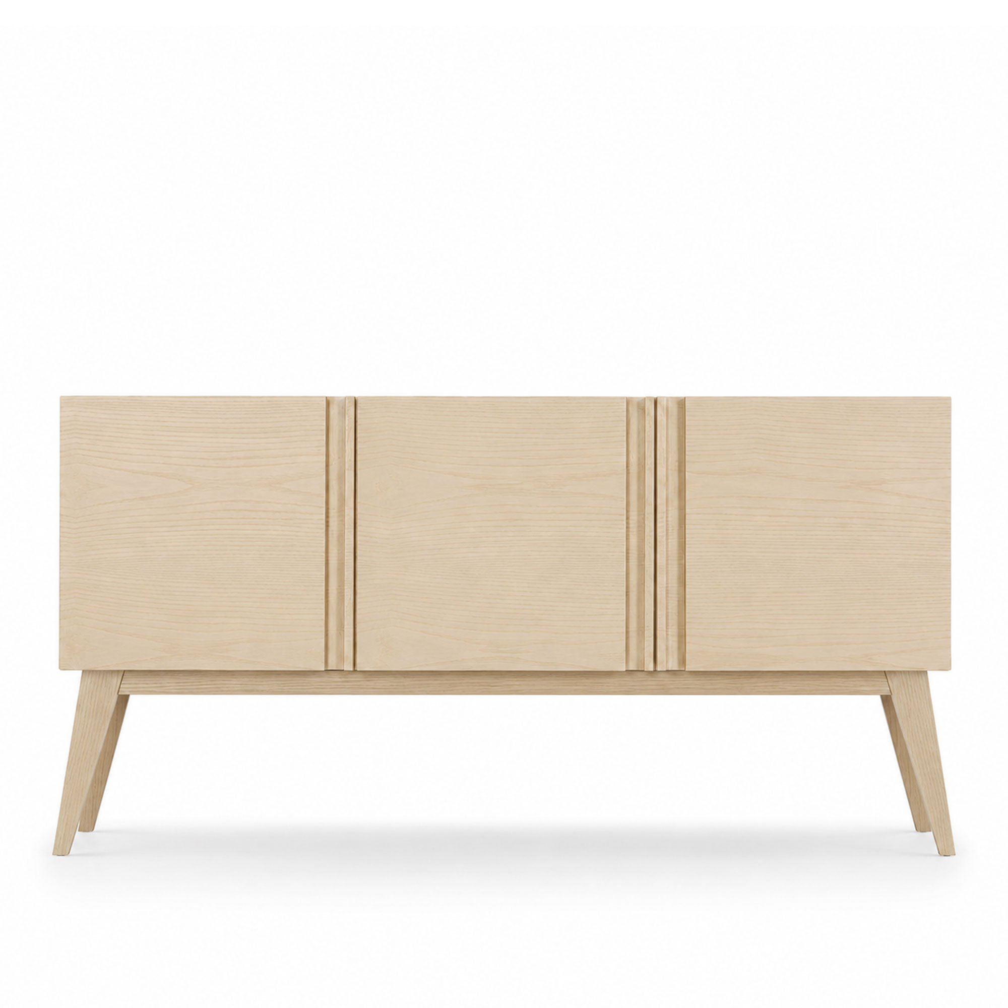 Fogia - Boss Sideboard 3 D&ouml;rrar, Lackad Ask, Stenskiva, Tr&auml;underrede - Sk&auml;nkar och sideboards - Bo Westerdahl - Tr&auml;f&auml;rgad - Tr&auml;/Sten