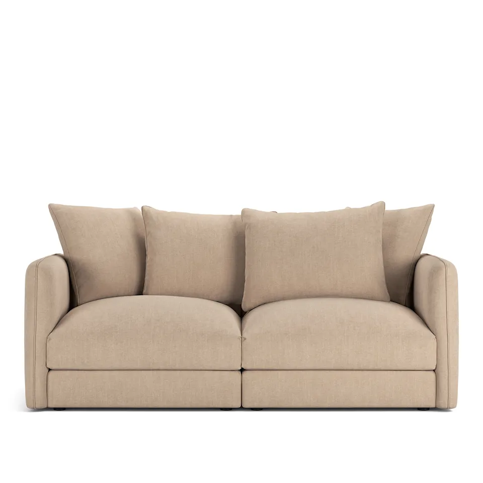 Pavarotti 2-Seater with removable upholstery – Shadow Beige