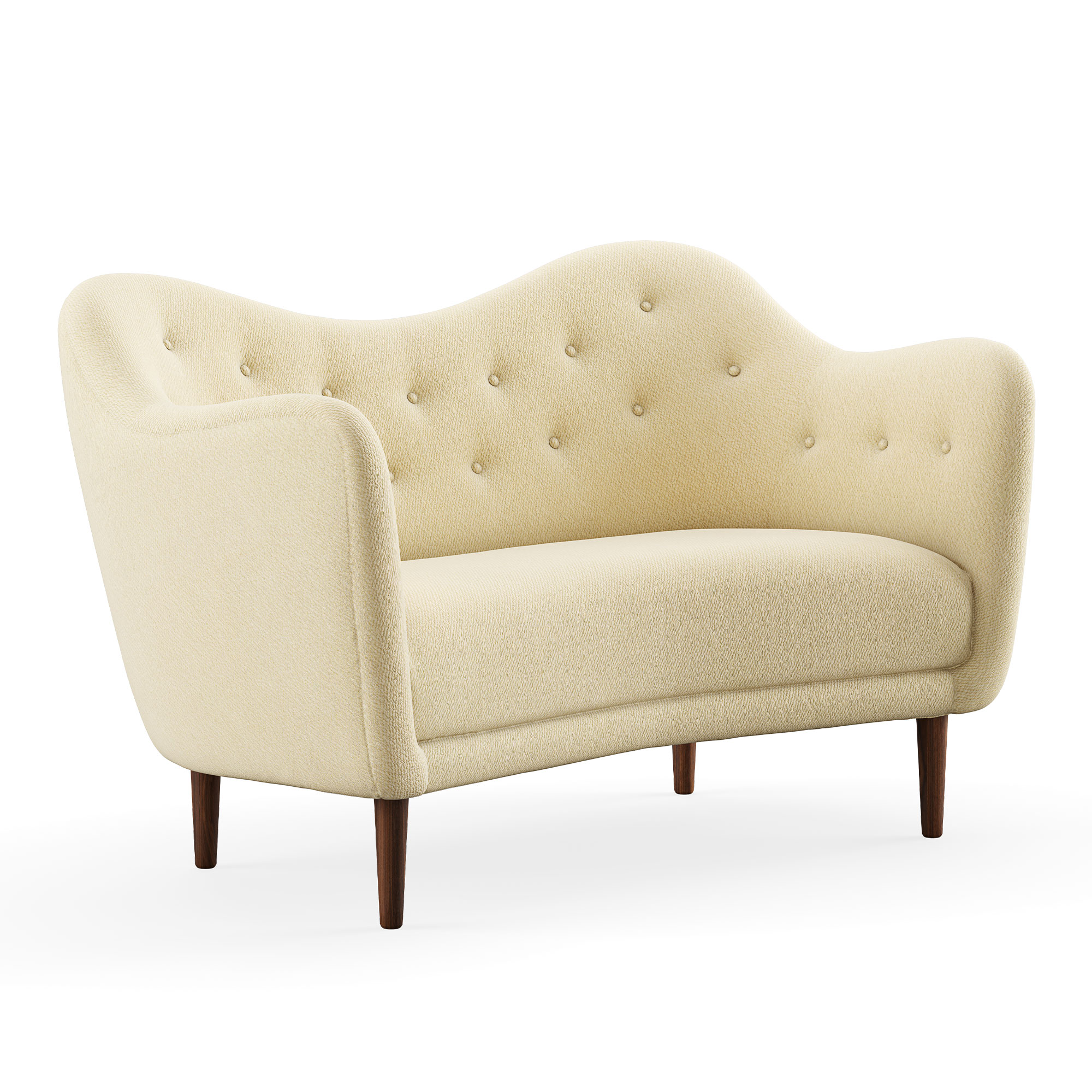 House of Finn Juhl - 46 Sofa, Walnut, Cat. 4 Vidar 1511 - Soffor - Finn Juhl - Beige | Möbler - Soffor Och Dagbäddar - Soffor | Möbelexperten