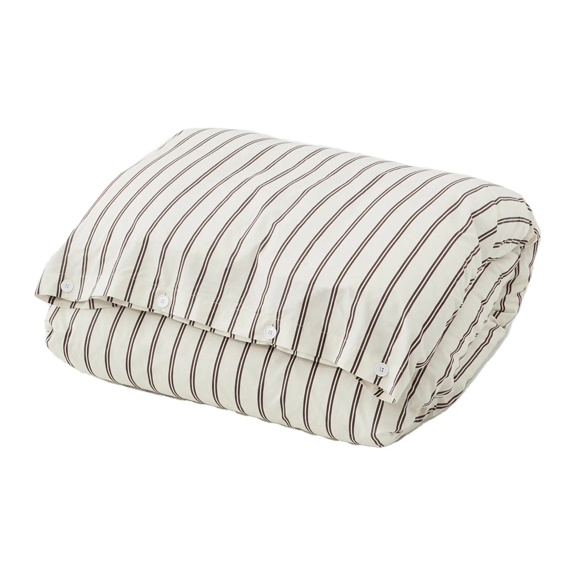 Percale stripes duvet cover single 150x210cm