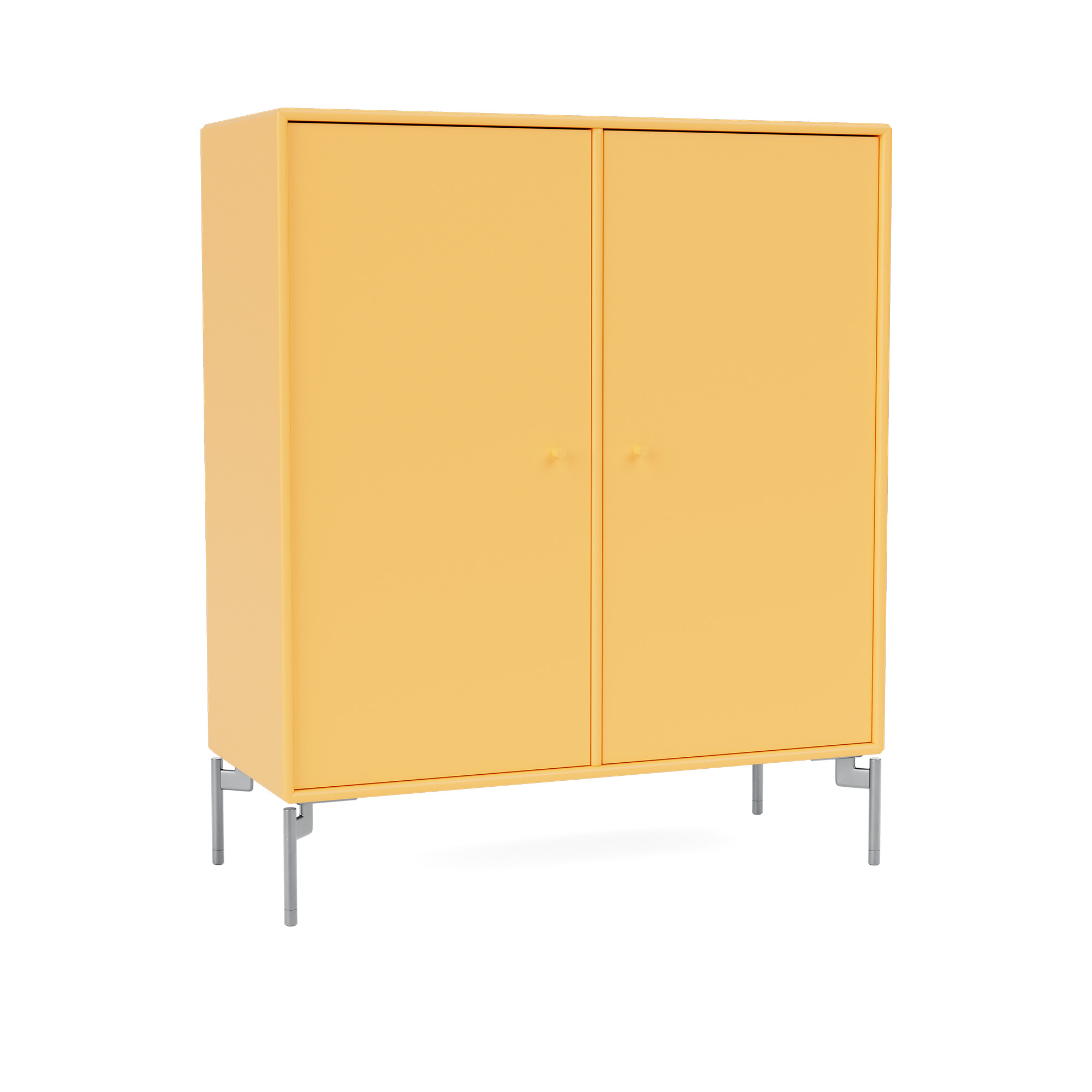 montana - cover cabinet 166-acacia matt chrome - skåp och vitrinskåp - peter j. lassen - gul - trä